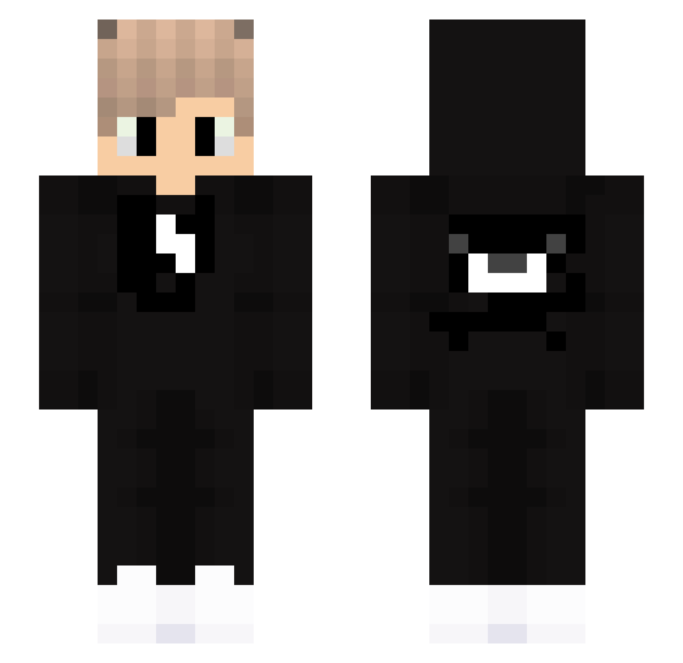 Warlord4908 Minecraft skin, front and back view