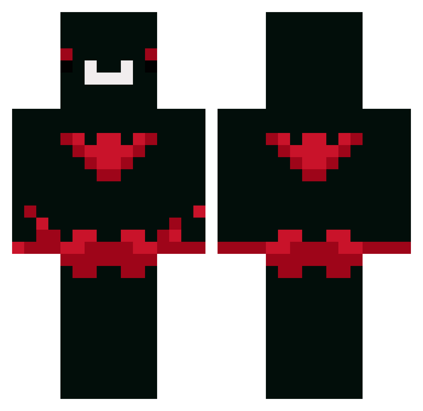 Savagevoid57 Minecraft skin, front and back view