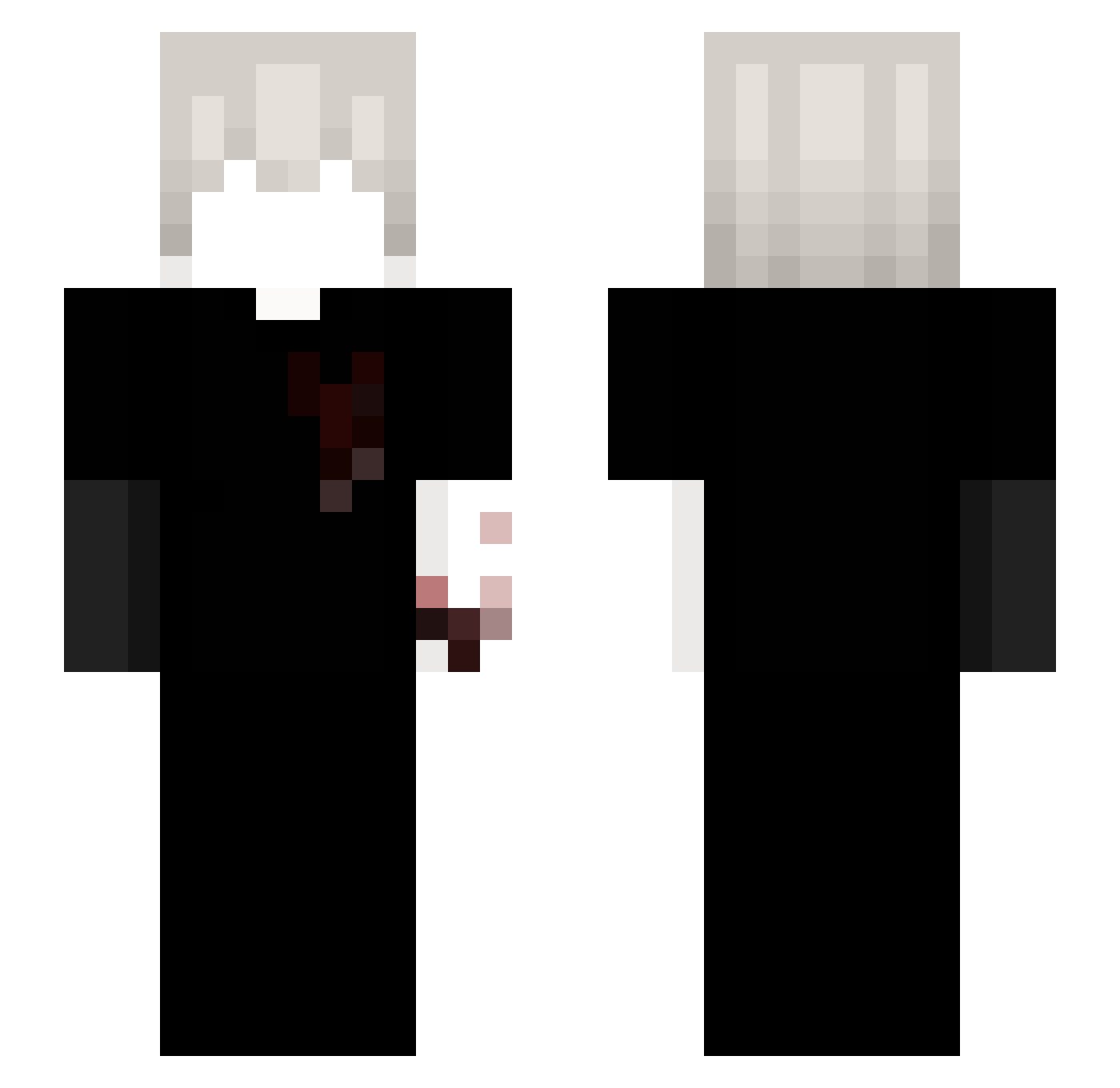 v4stt Minecraft skin, front and back view