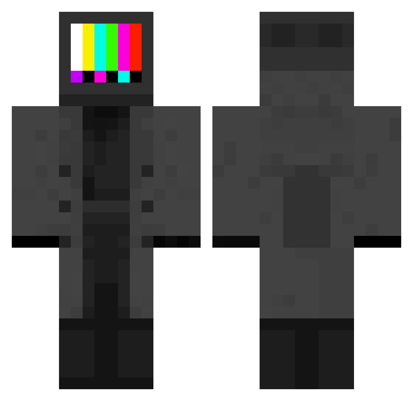 smilesinmc Minecraft skin, front and back view