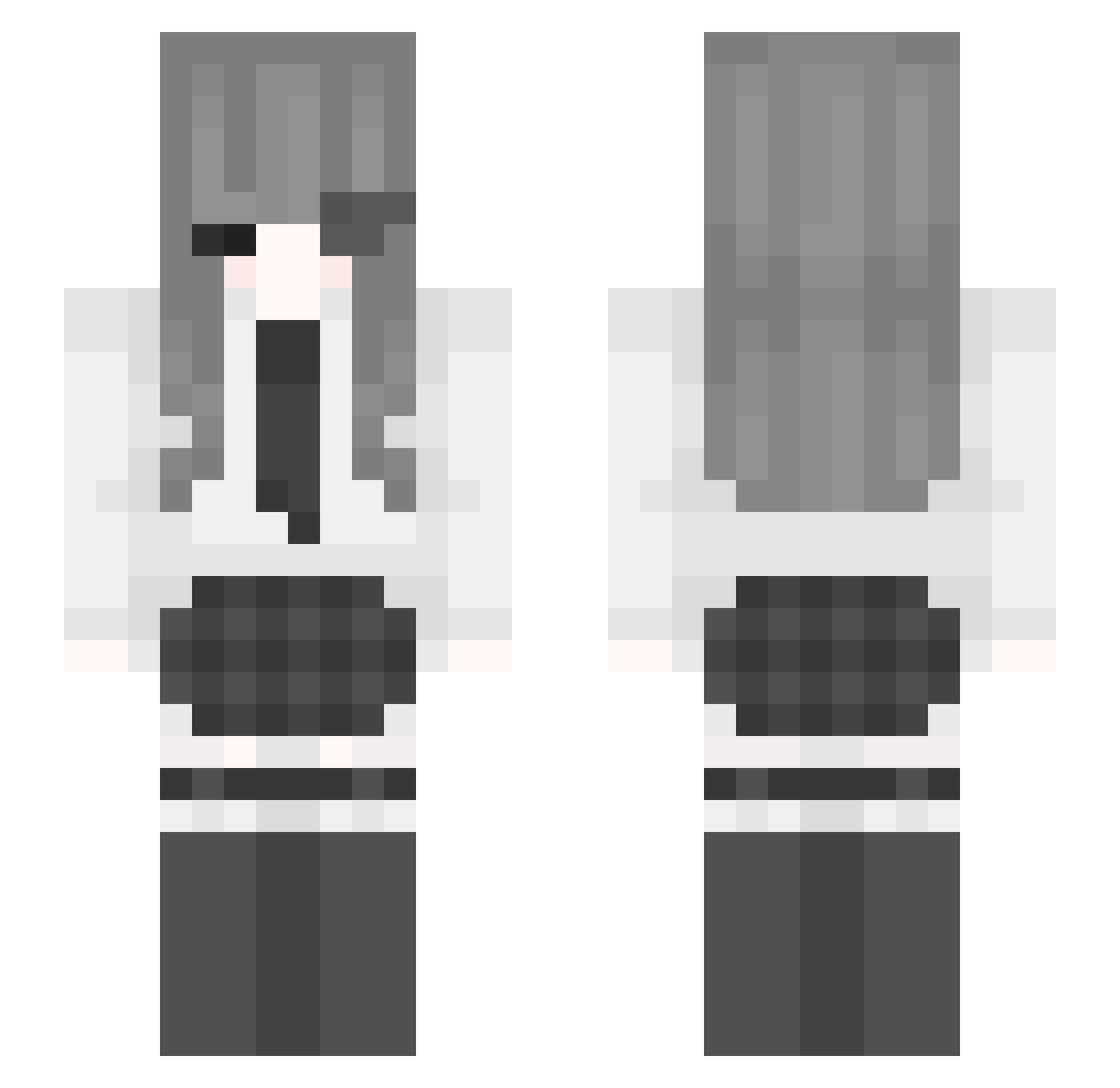 xiaoapiao Minecraft skin, front and back view