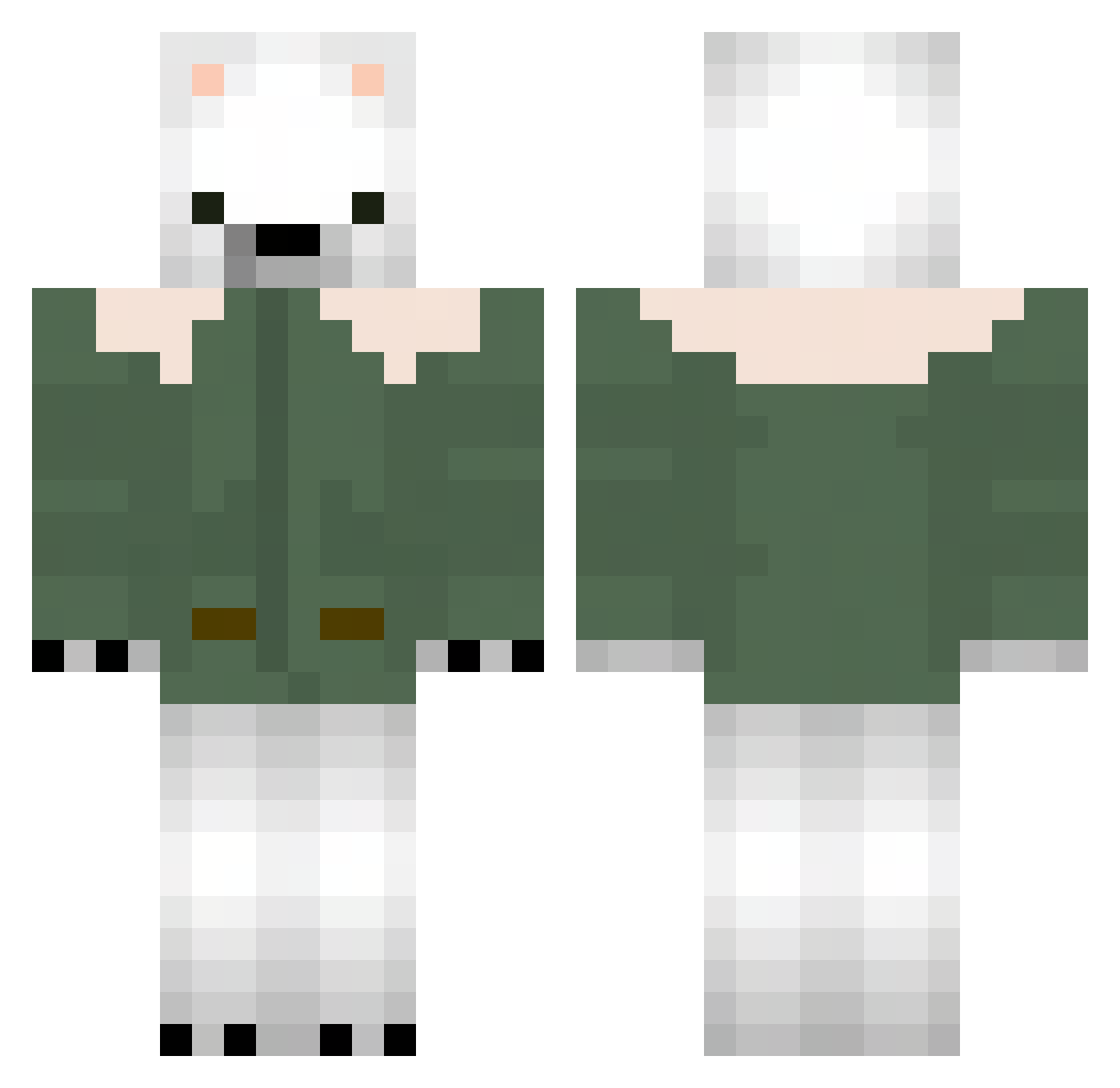 TontilonHund Minecraft skin, front and back view