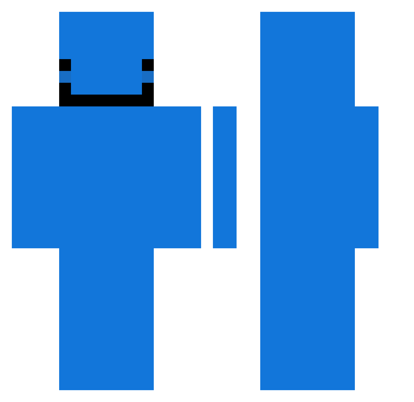zaurosrex Minecraft skin, front and back view