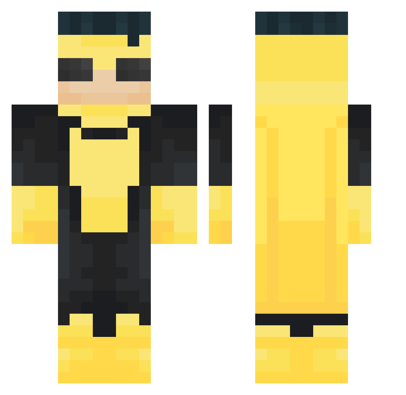 ulv244 Minecraft skin, front and back view