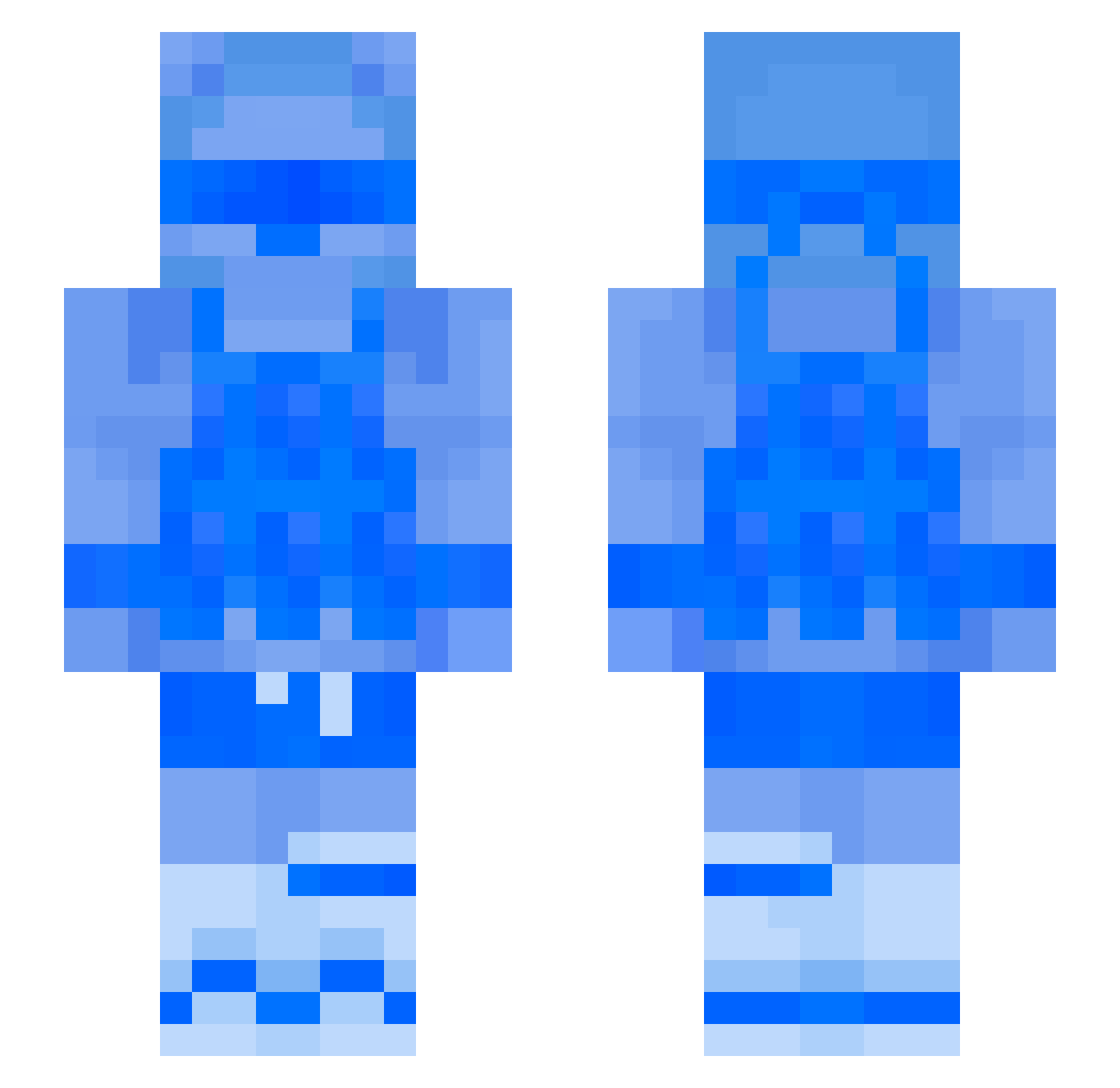 boltalismen Minecraft skin, front and back view