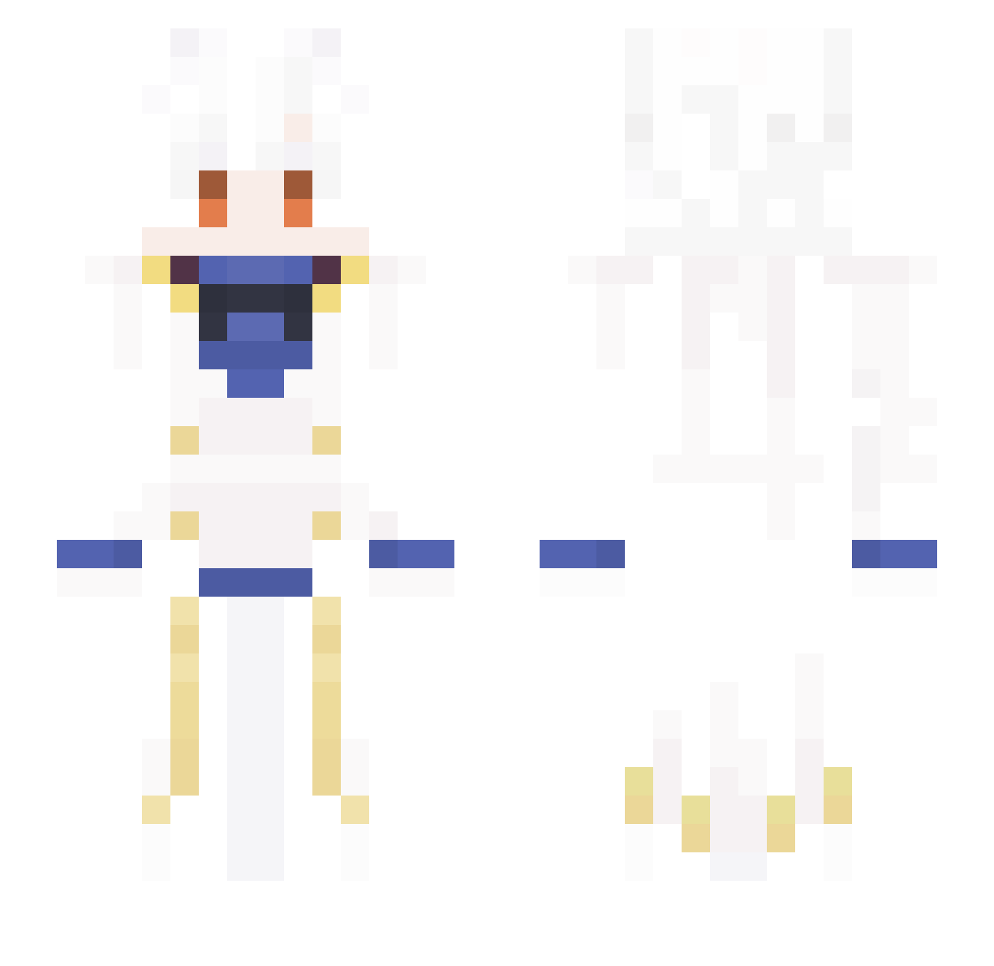 VanirHeart Minecraft skin, front and back view