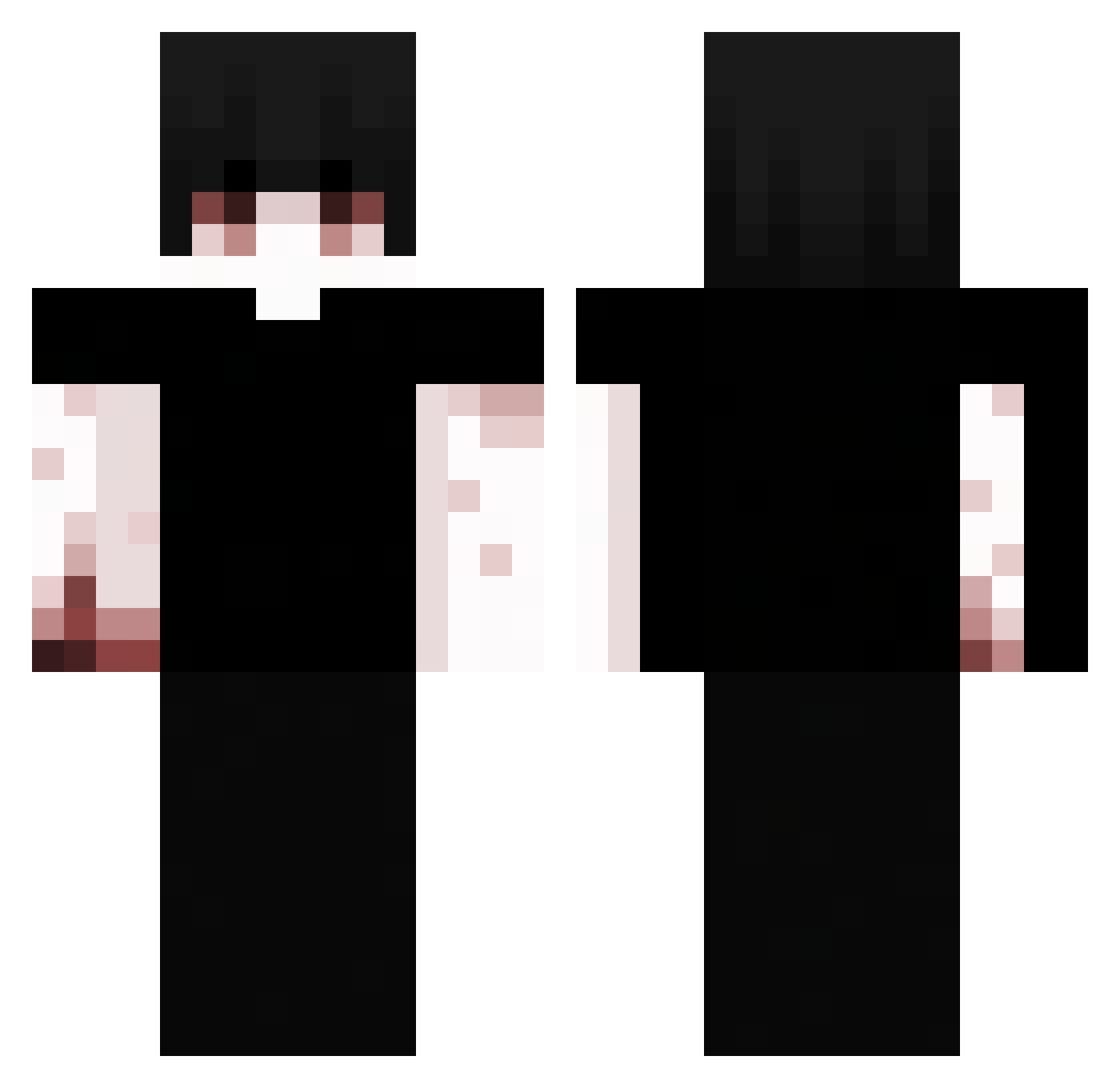 SEAgd Minecraft skin, front and back view