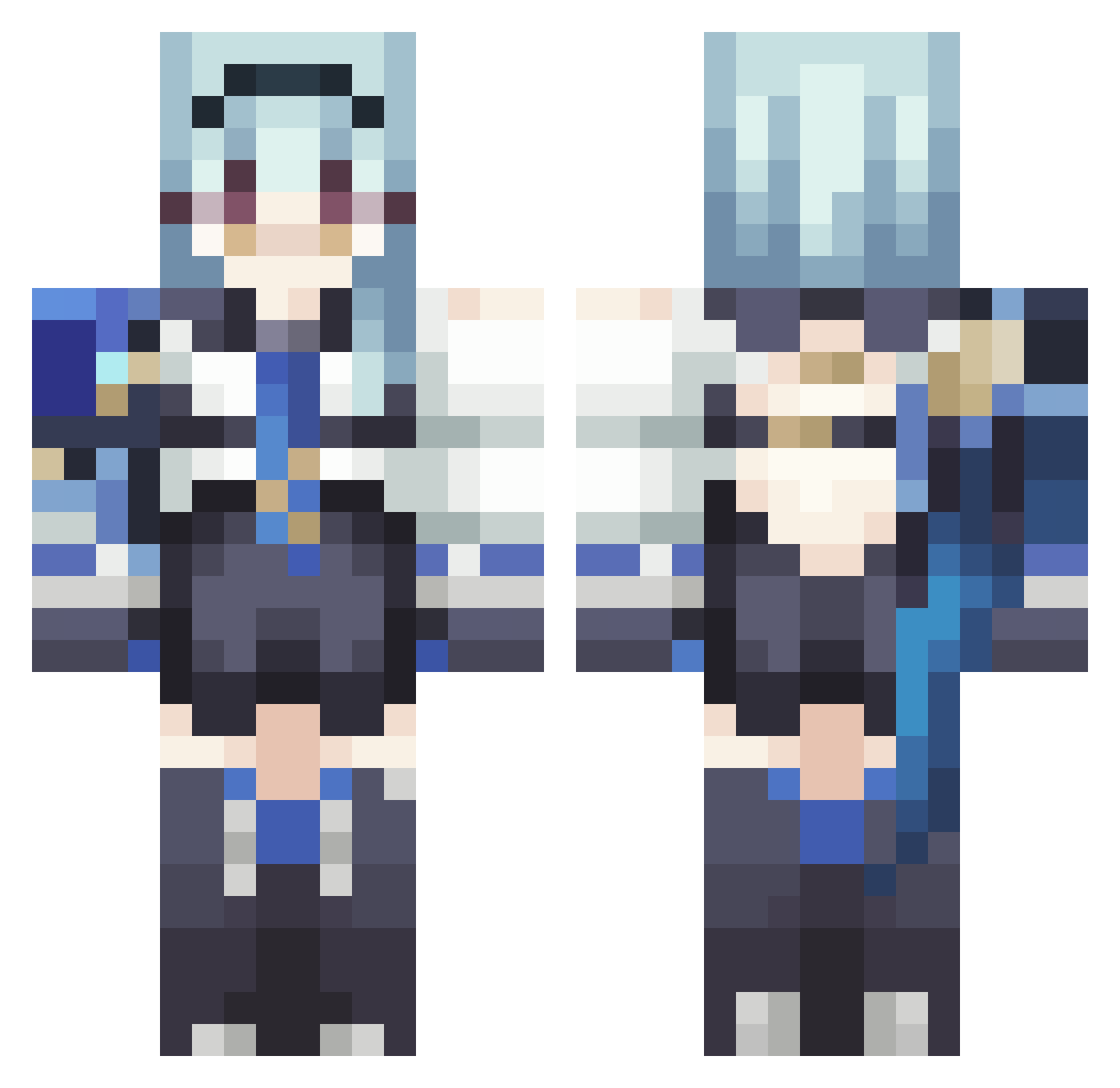 tokjy_ Minecraft skin, front and back view