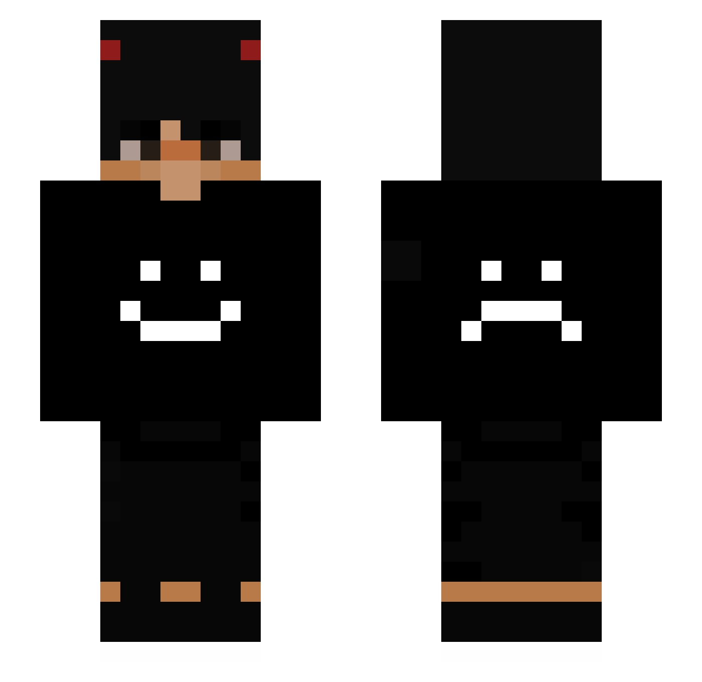 _Ja5per_ Minecraft skin, front and back view