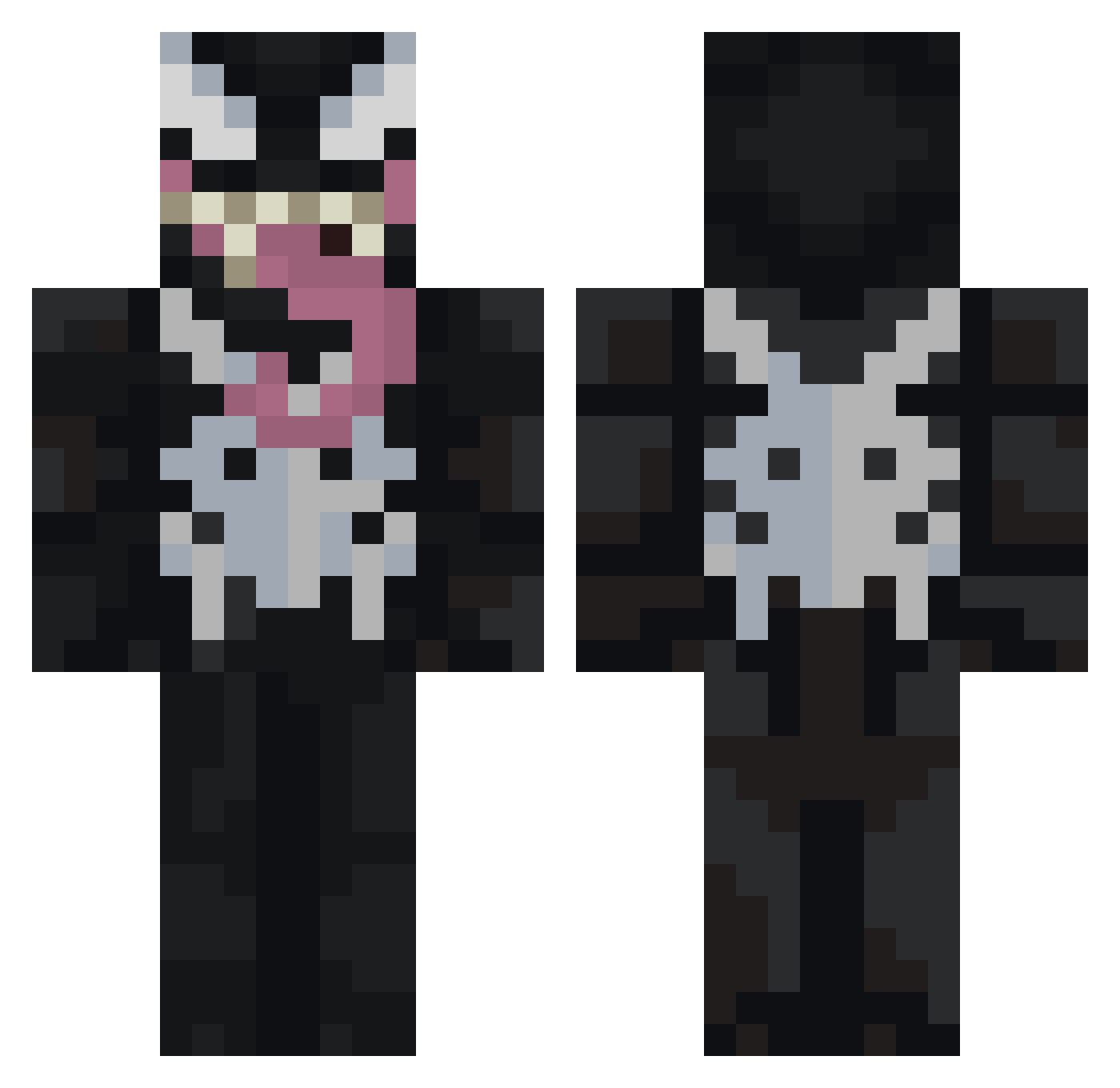 Froiz06 Minecraft skin, front and back view