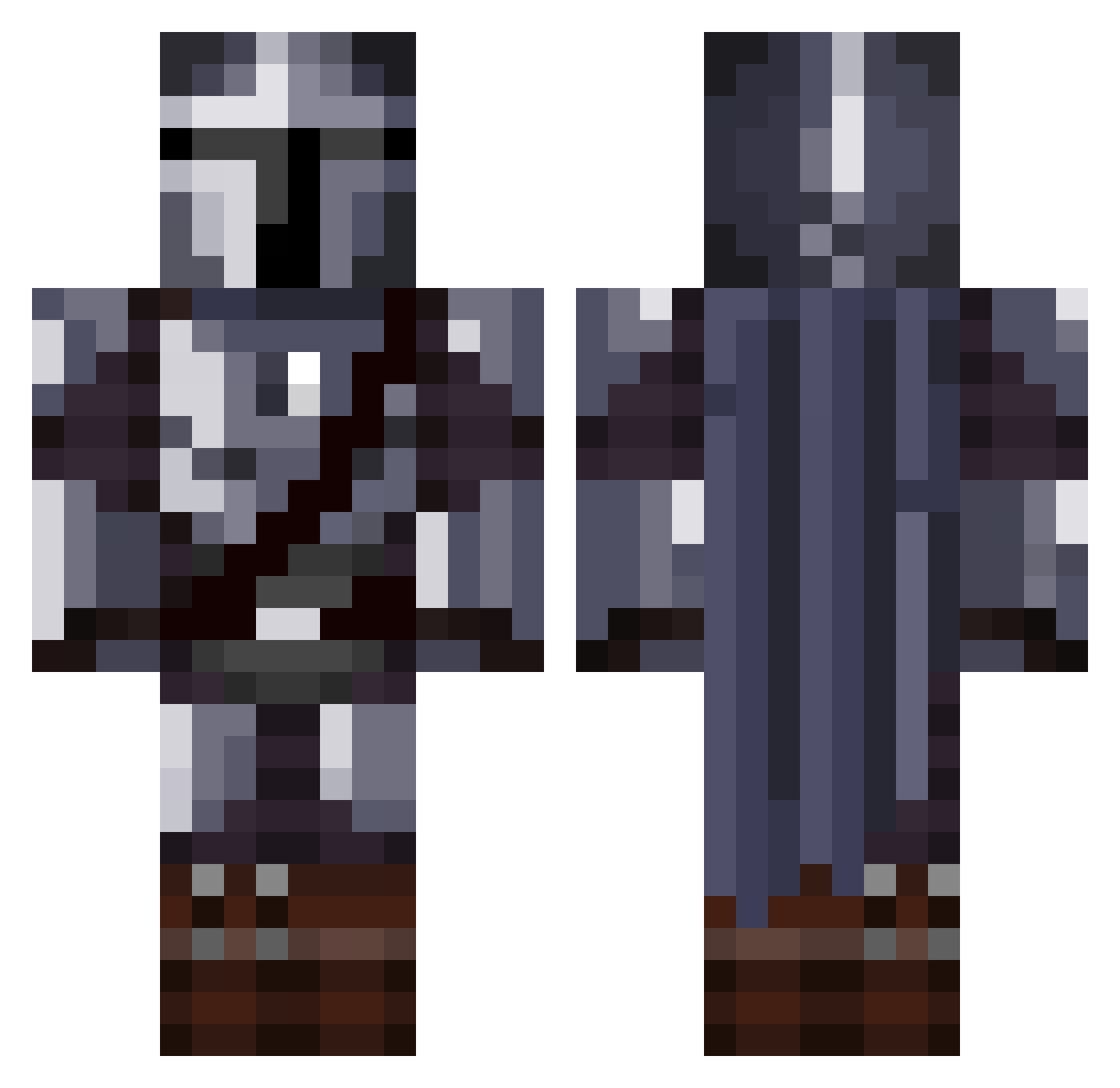 VetrezZ Minecraft skin, front and back view
