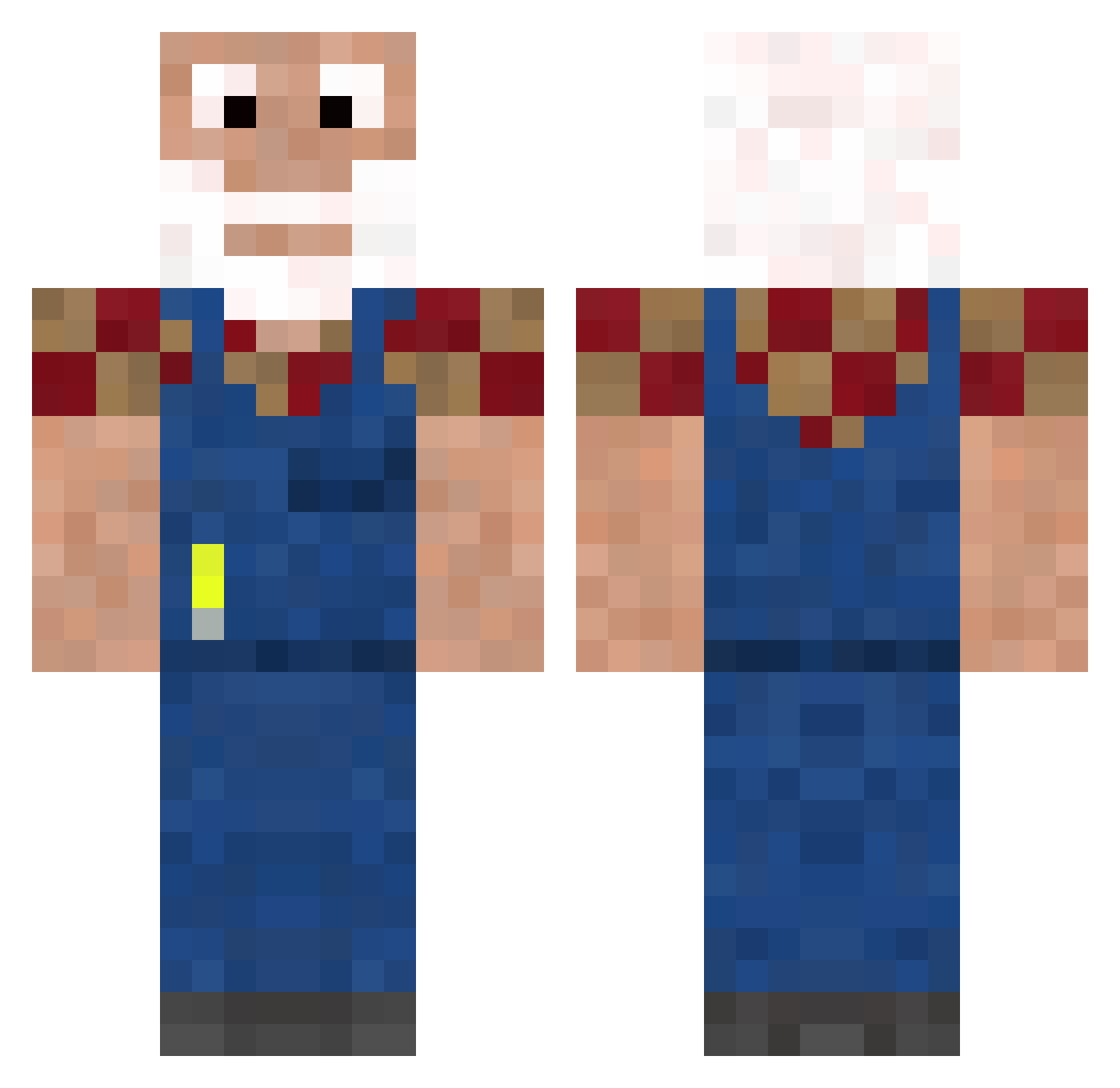 WodzuWielkaPala Minecraft skin, front and back view