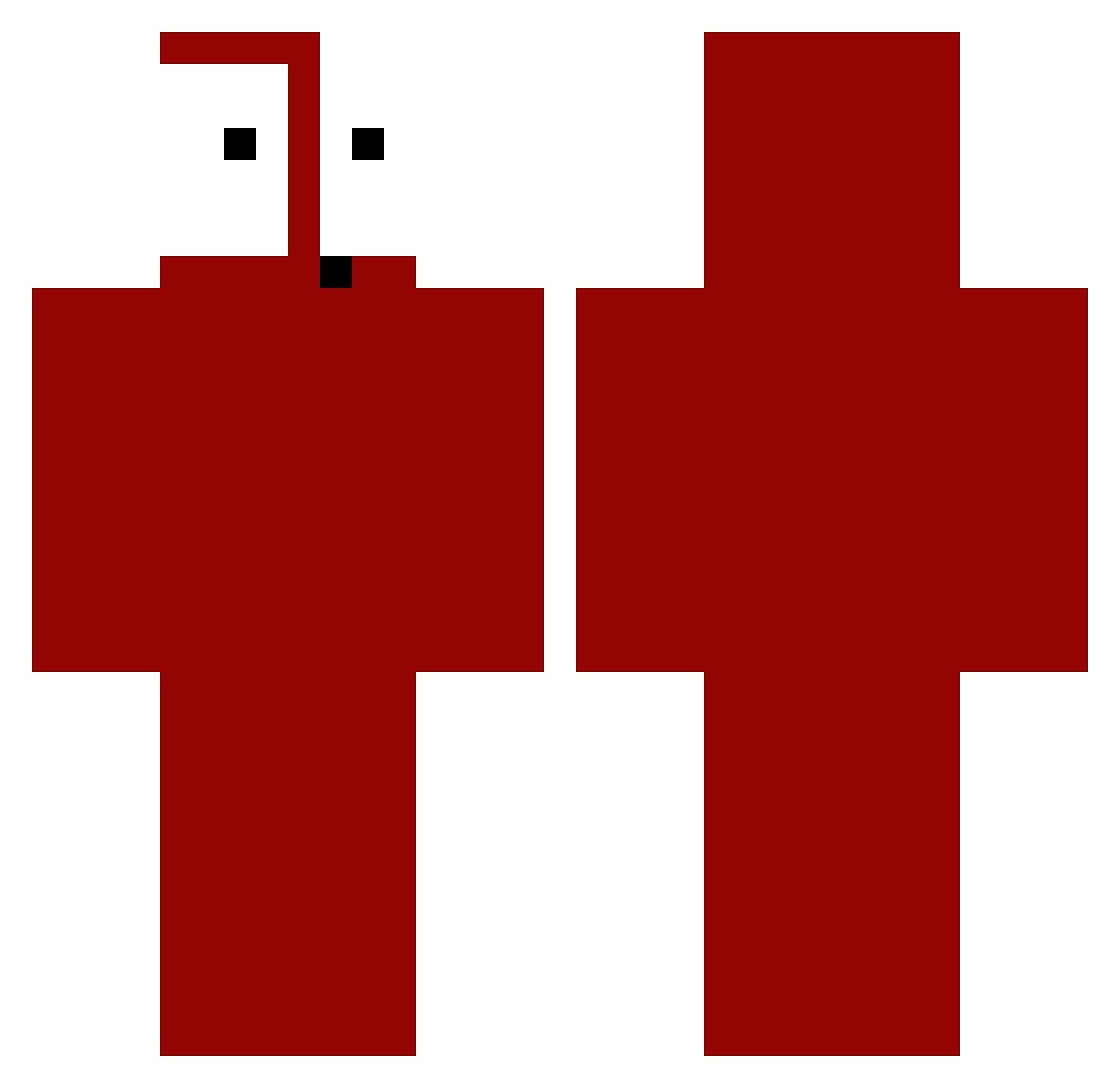 Dong_Kyun Minecraft skin, front and back view