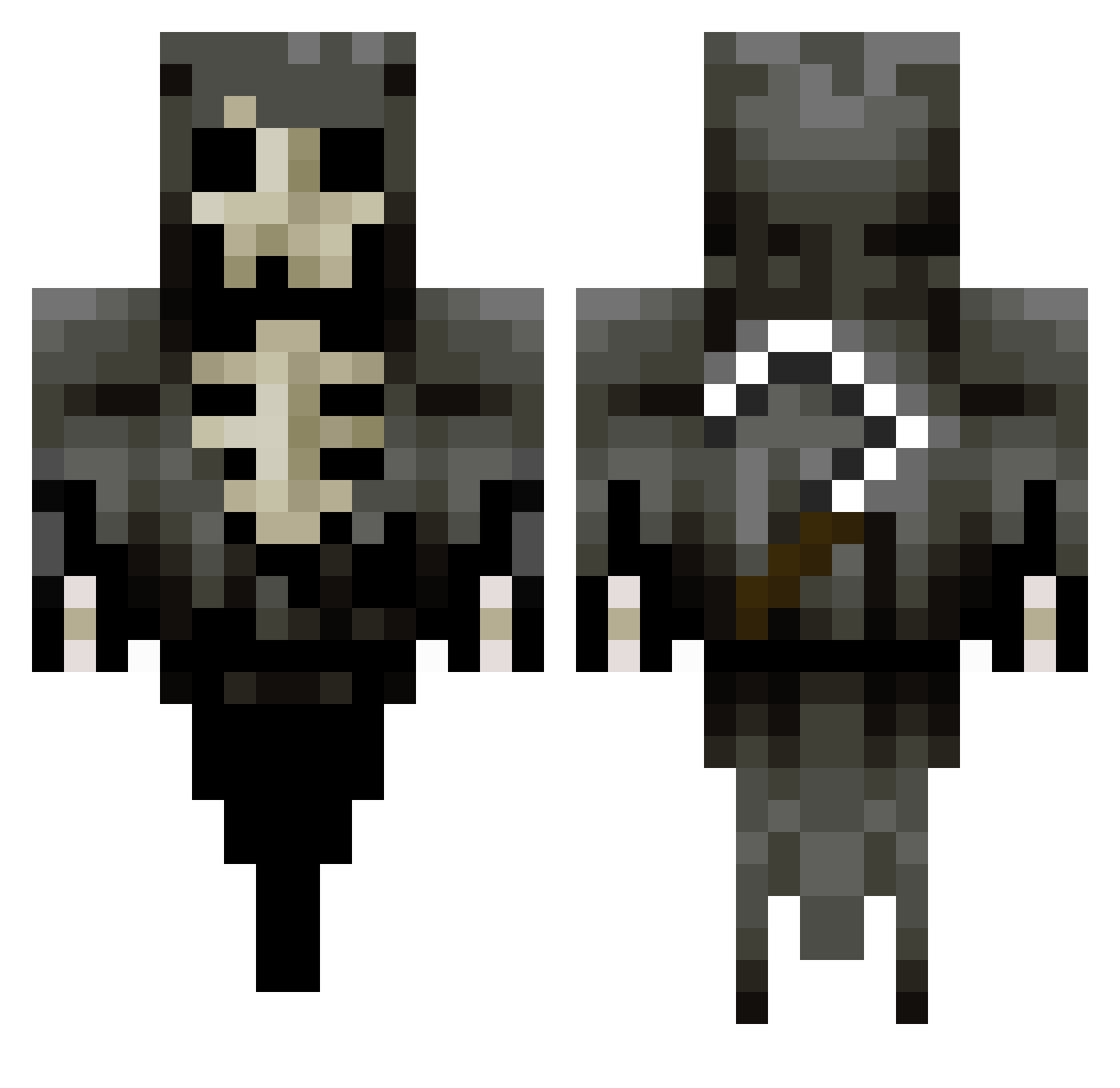 KristofferYT00 Minecraft skin, front and back view