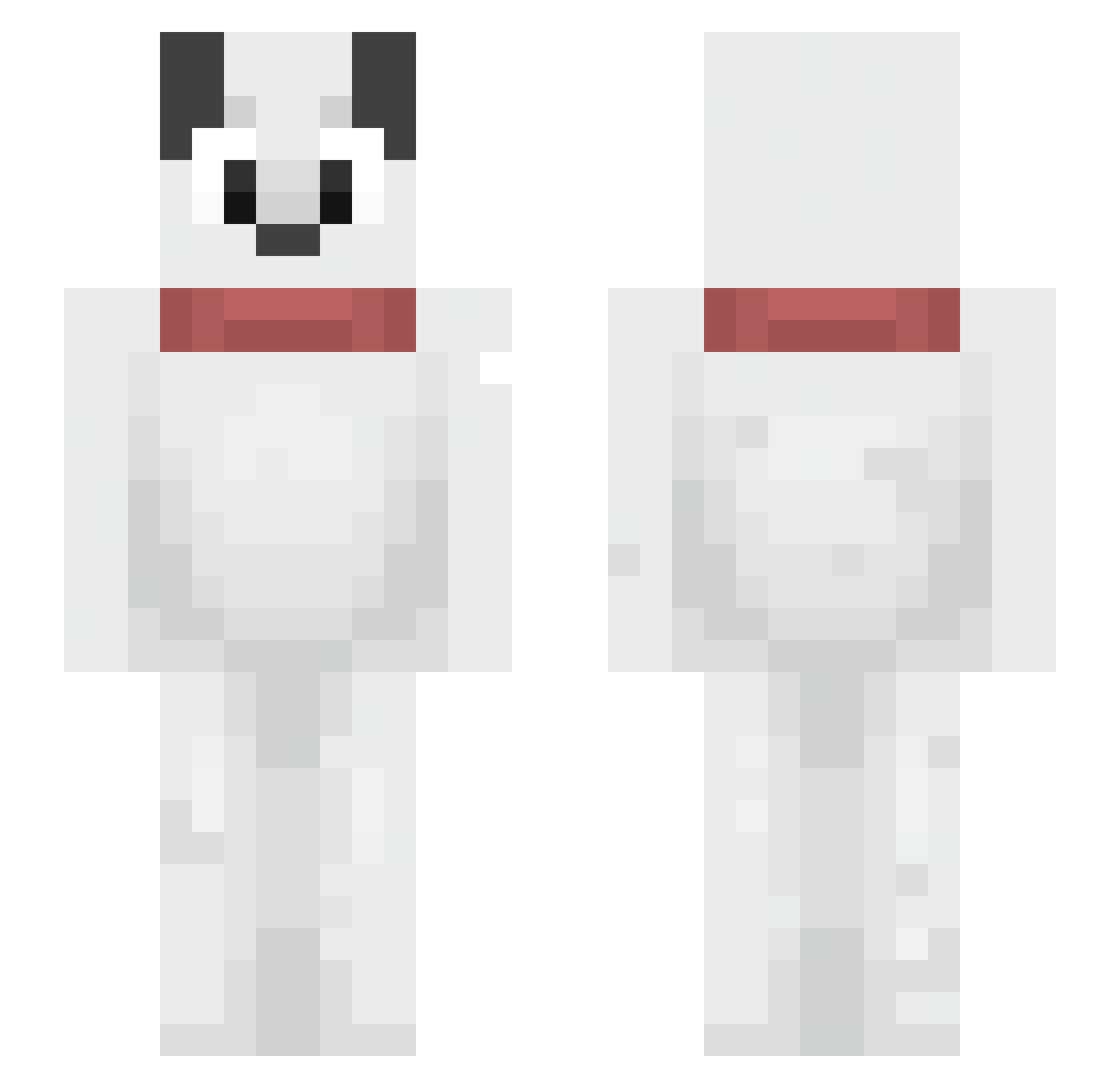 Snoopy745 Minecraft skin, front and back view