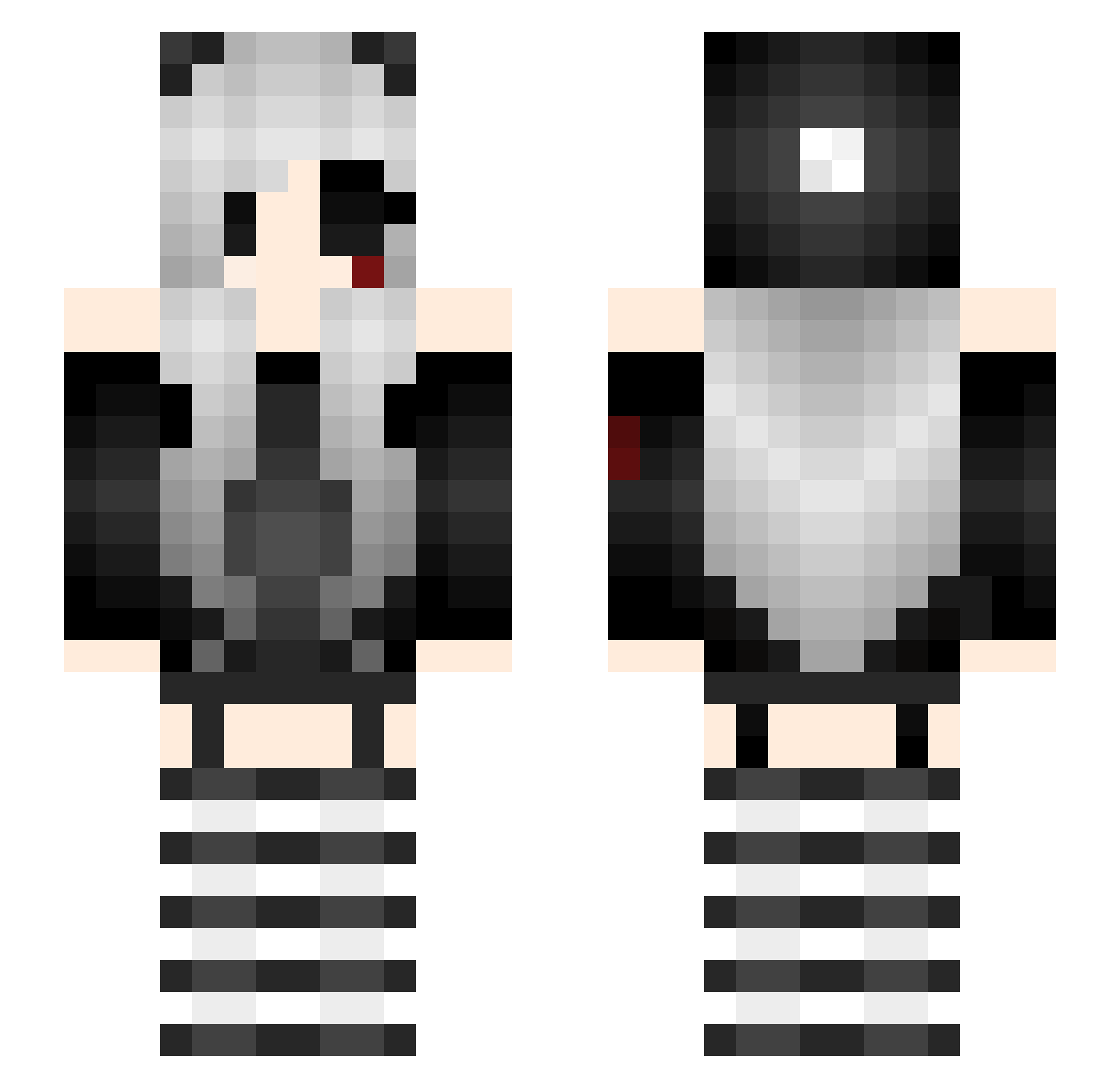 SMCeren Minecraft skin, front and back view
