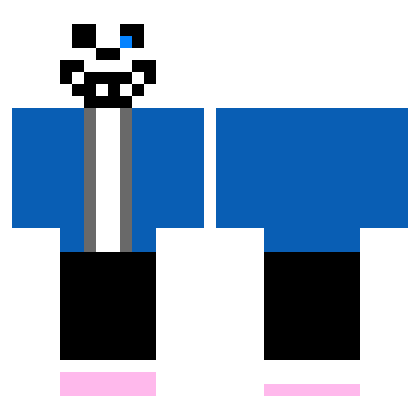J4M350N Minecraft skin, front and back view