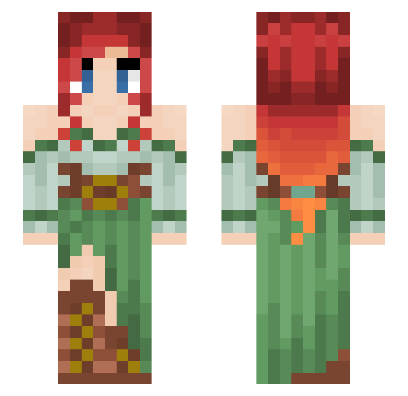 PurpleSkulls6 Minecraft skin, front and back view