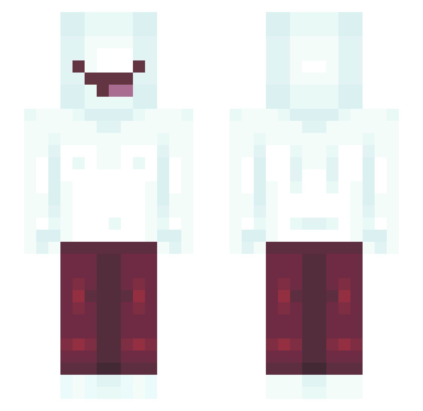 Pramir Minecraft skin, front and back view