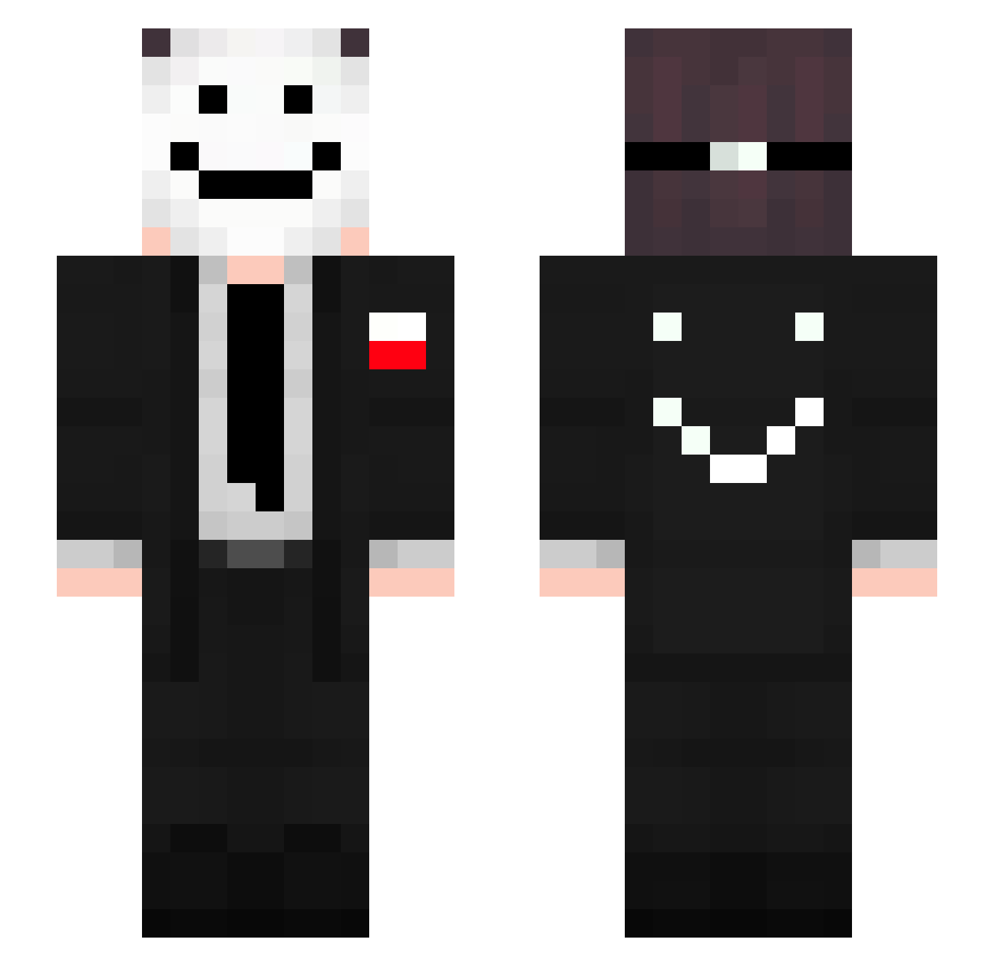 Kubox_GG Minecraft skin, front and back view