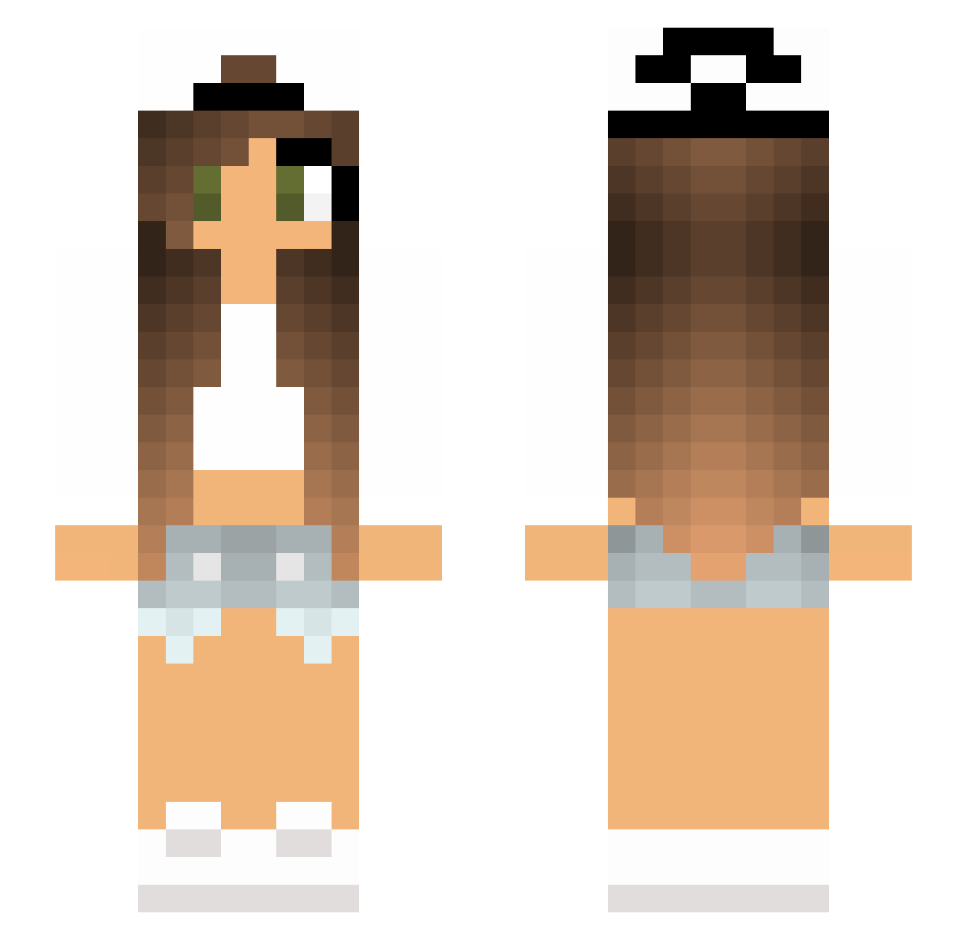 sunjakobs Minecraft skin, front and back view