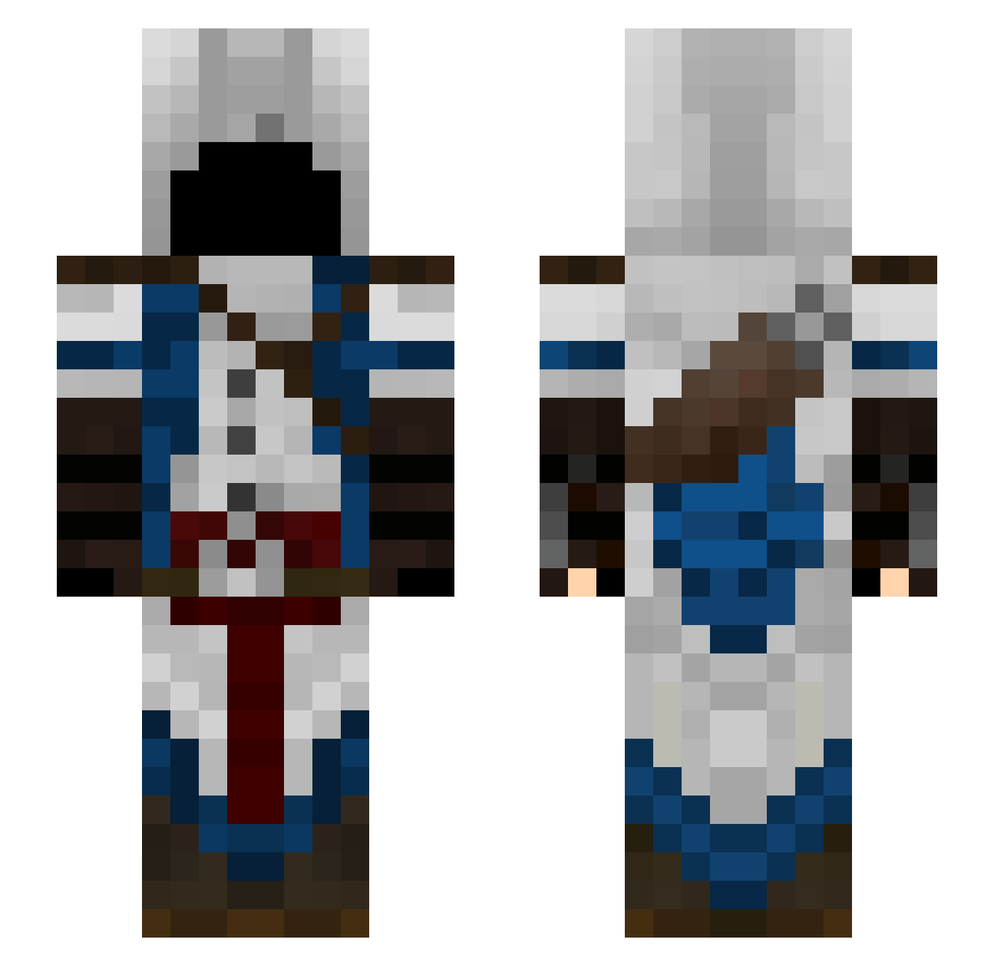 SZW49RUN100 Minecraft skin, front and back view