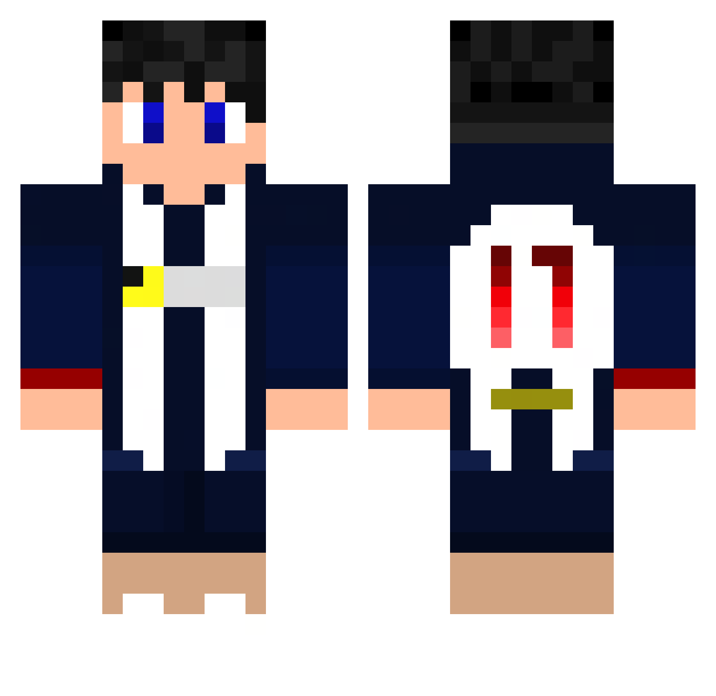 Josue027 Minecraft skin, front and back view