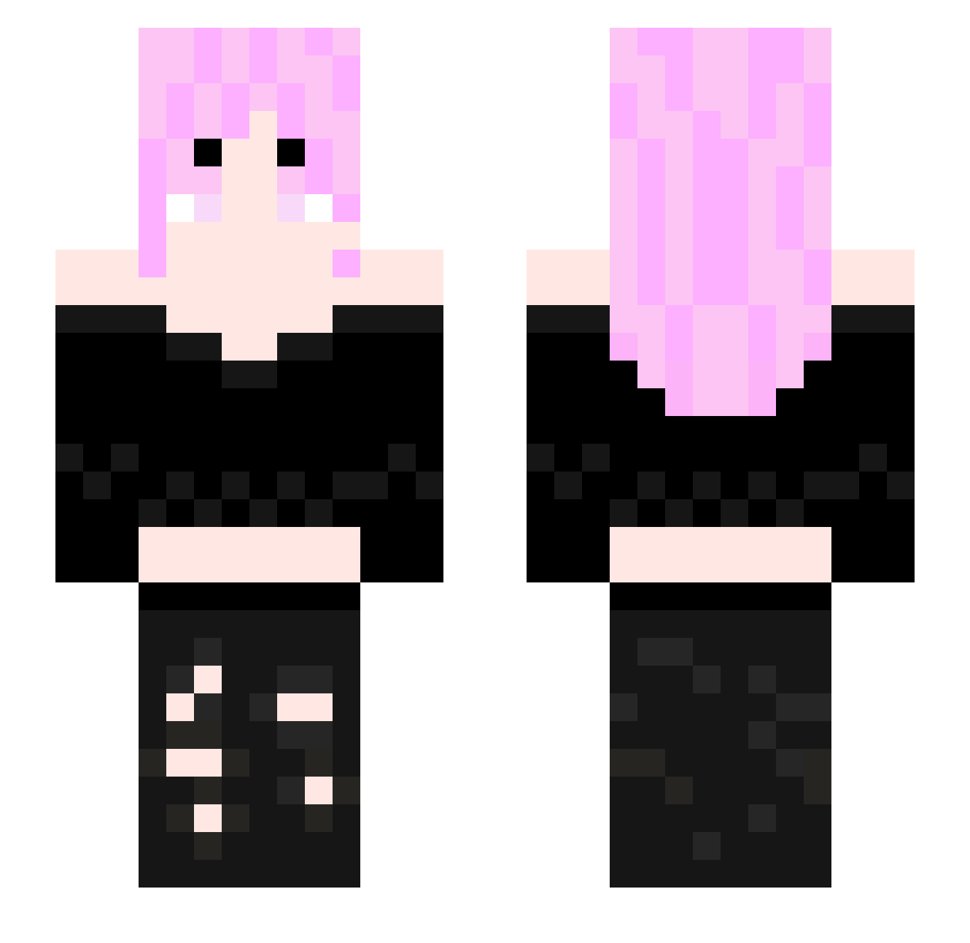 RInP1515 Minecraft skin, front and back view