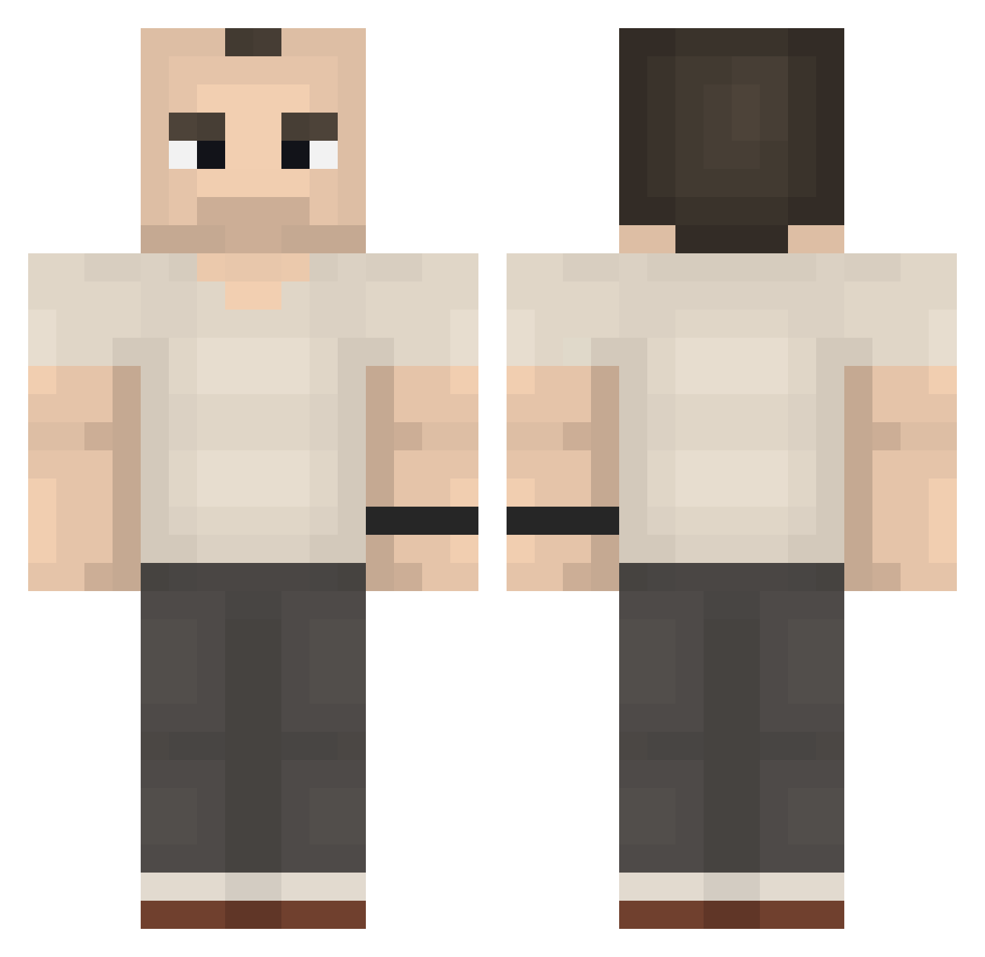 Seth__H Minecraft skin, front and back view