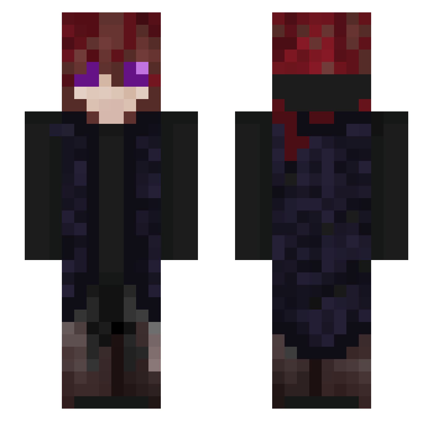 Dasi Minecraft skin, front and back view