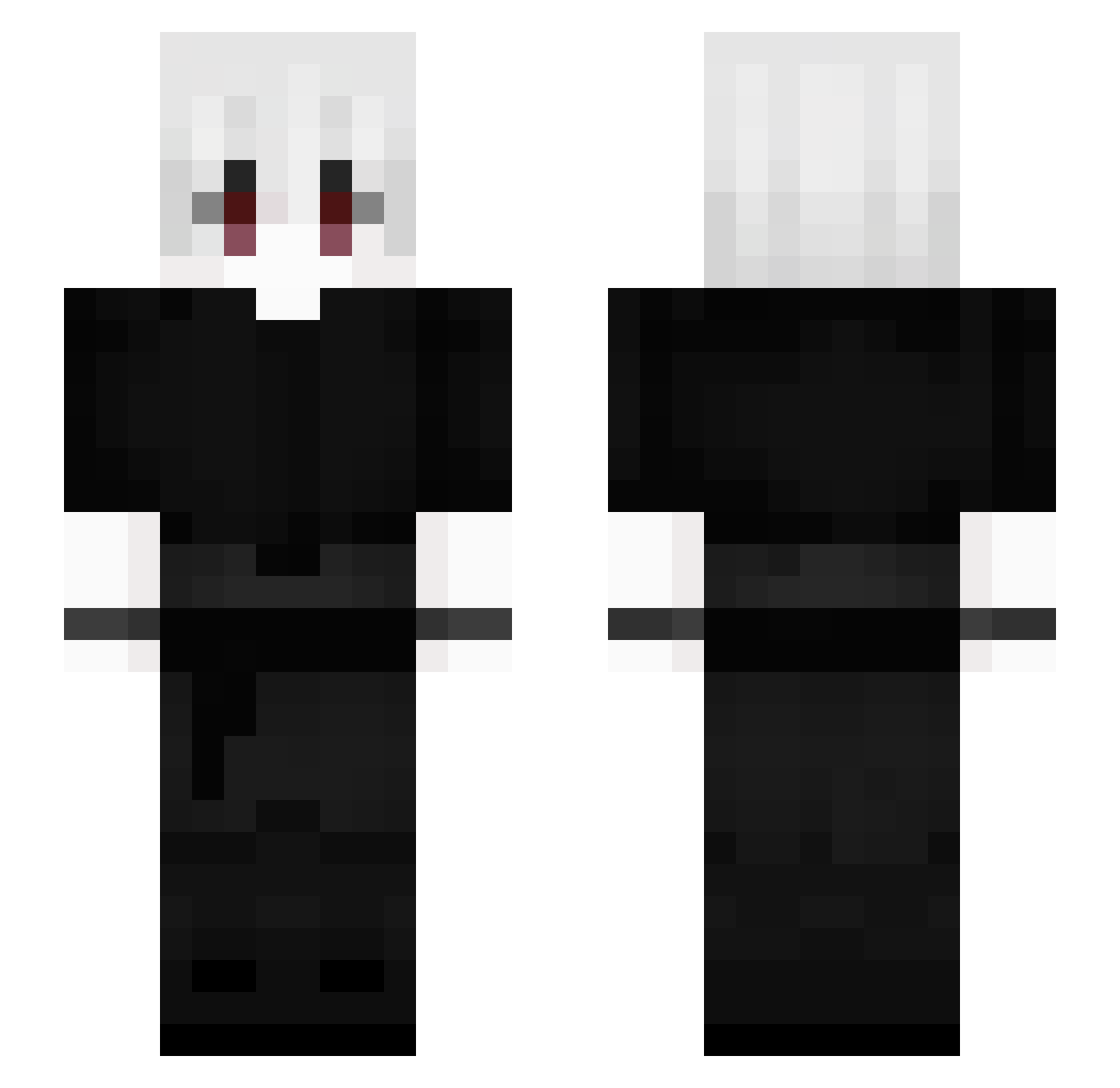 variably Minecraft skin, front and back view