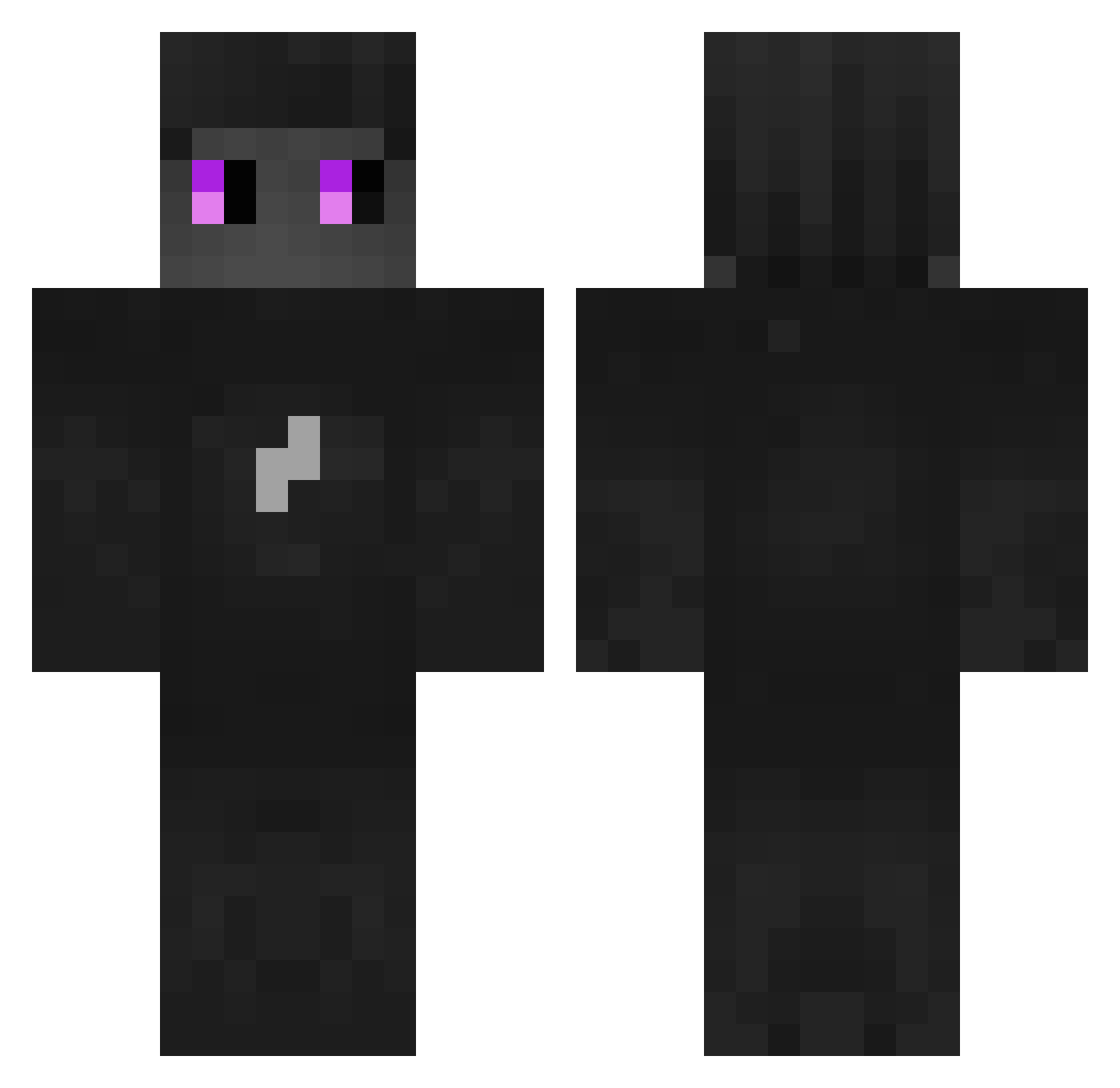 TRAVELS Minecraft skin, front and back view
