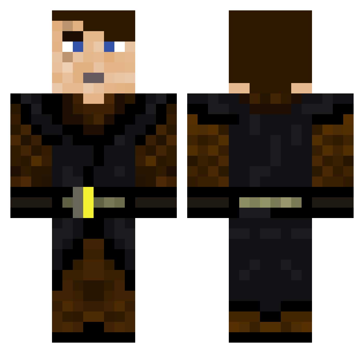 ohfrisk Minecraft skin, front and back view