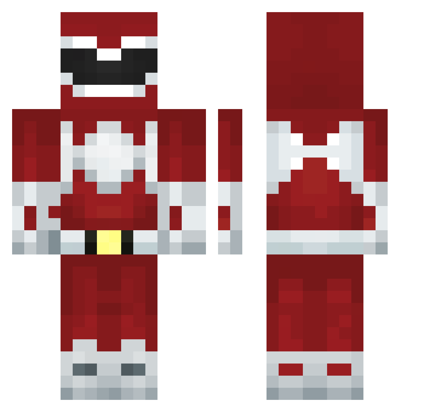 Tothe_skies Minecraft skin, front and back view
