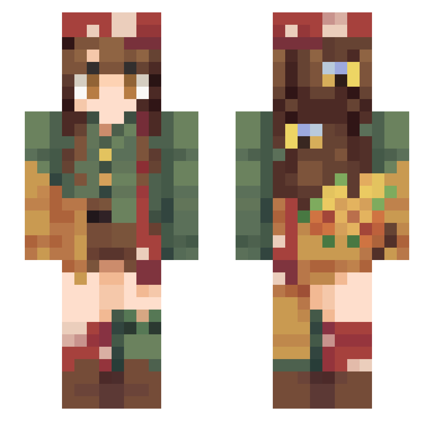 whatnomaybe Minecraft skin, front and back view
