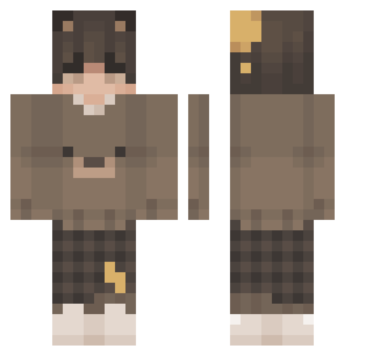 vlad26 Minecraft skin, front and back view