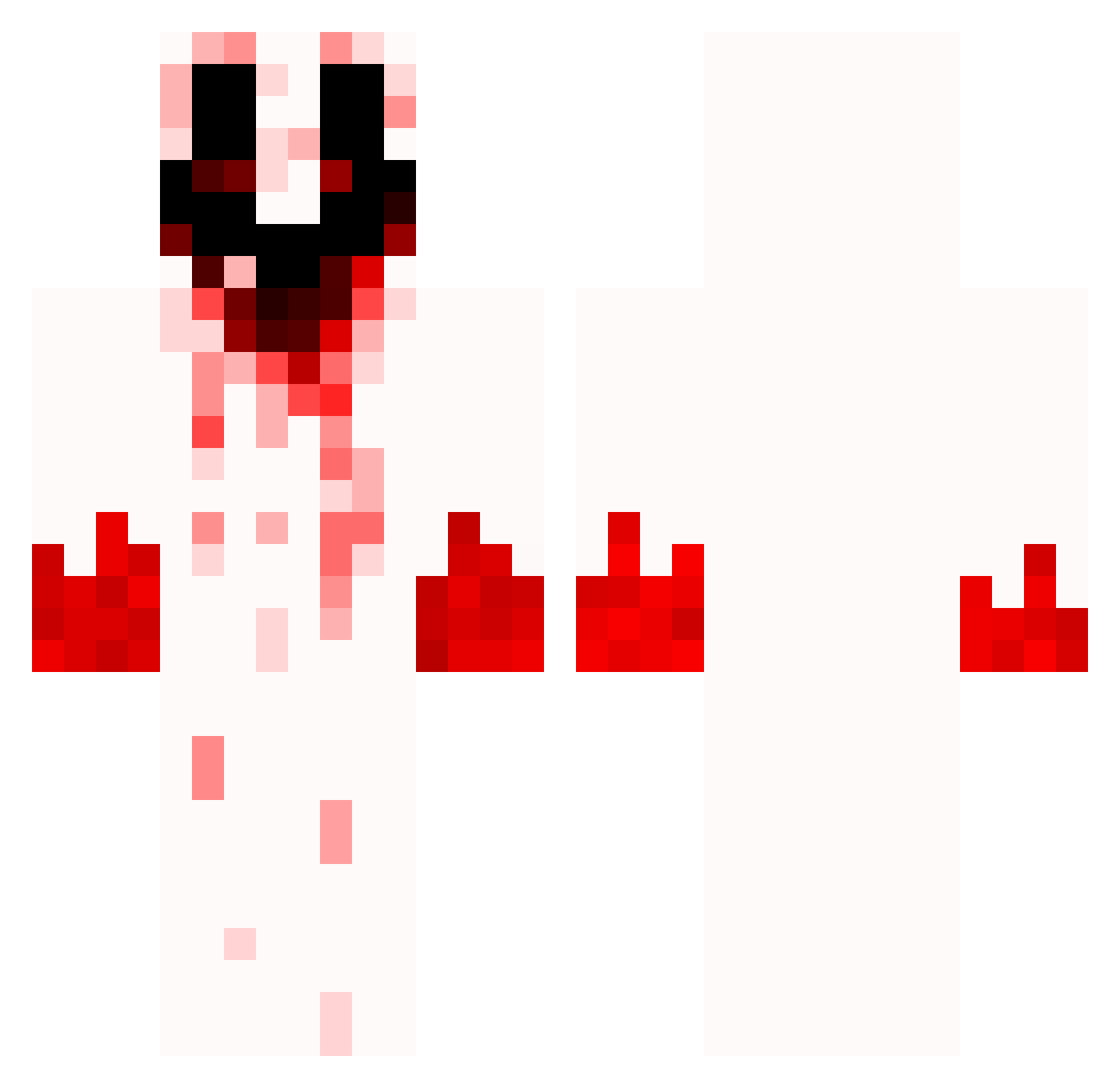 WeiRainy Minecraft skin, front and back view
