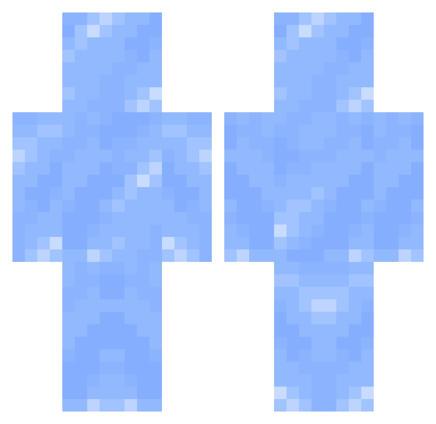 IceCap_mc Minecraft skin, front and back view