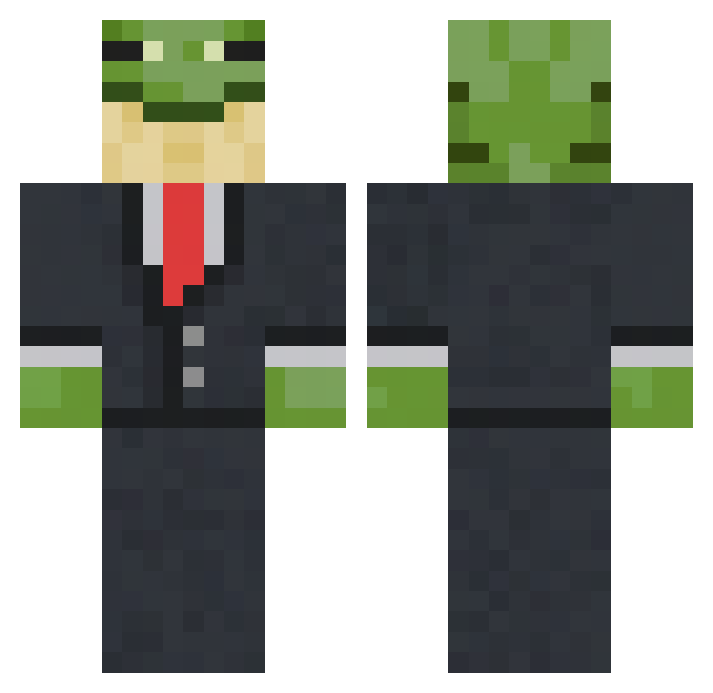 Phippsy04 Minecraft skin, front and back view