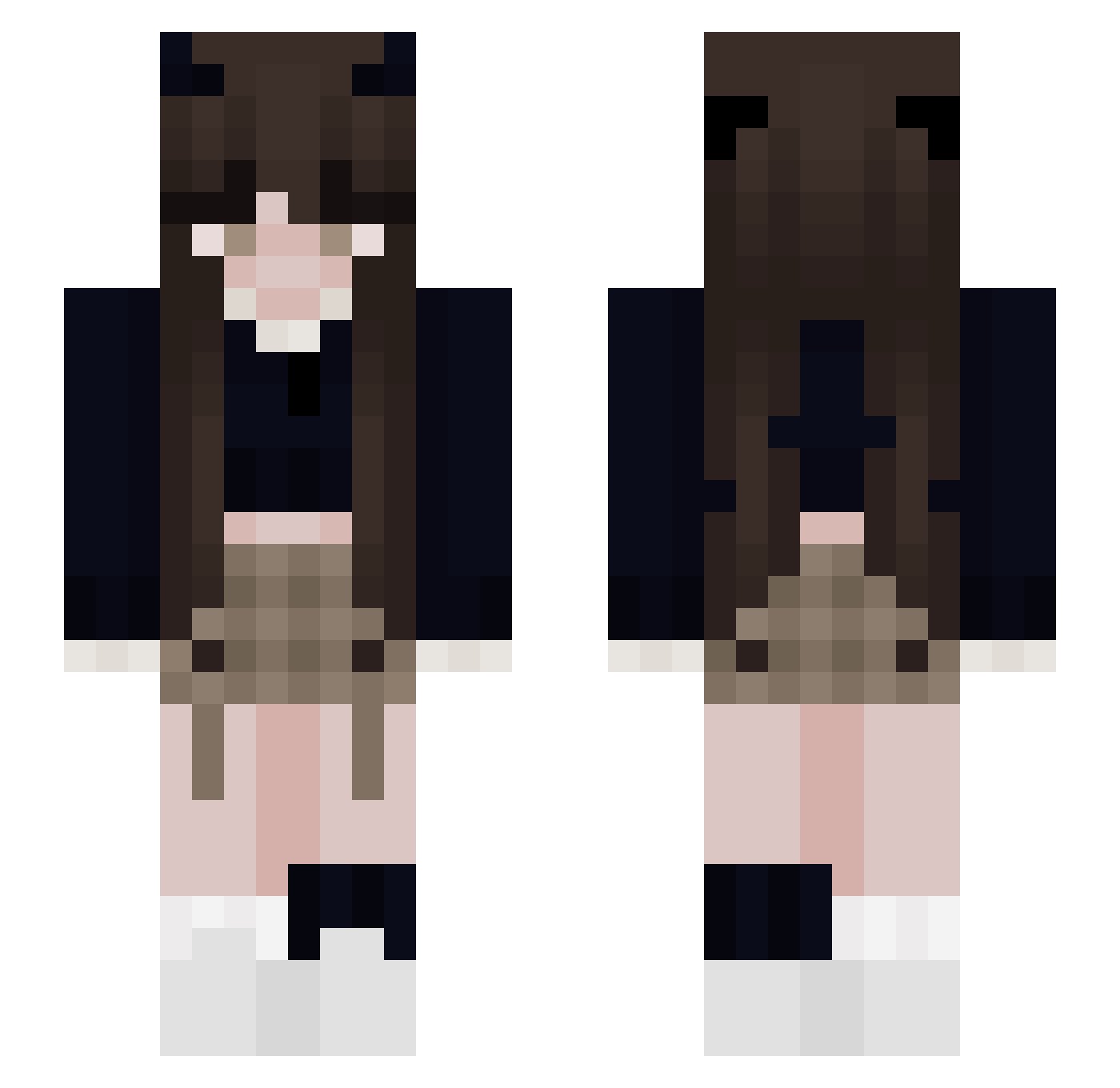 Scaryduckvv Minecraft skin, front and back view