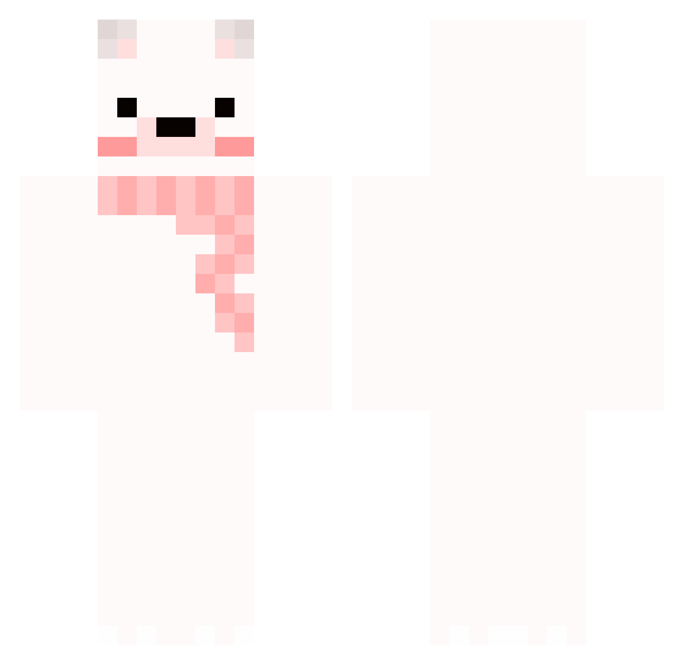forkiav Minecraft skin, front and back view