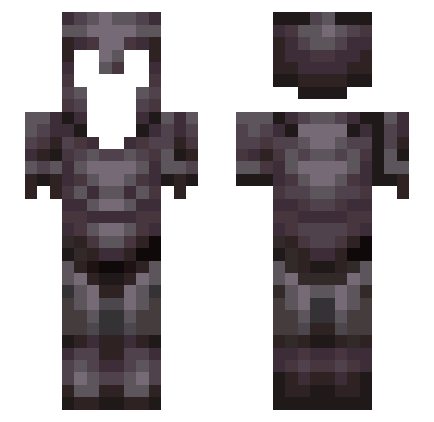 m4ks1m_inc Minecraft skin, front and back view