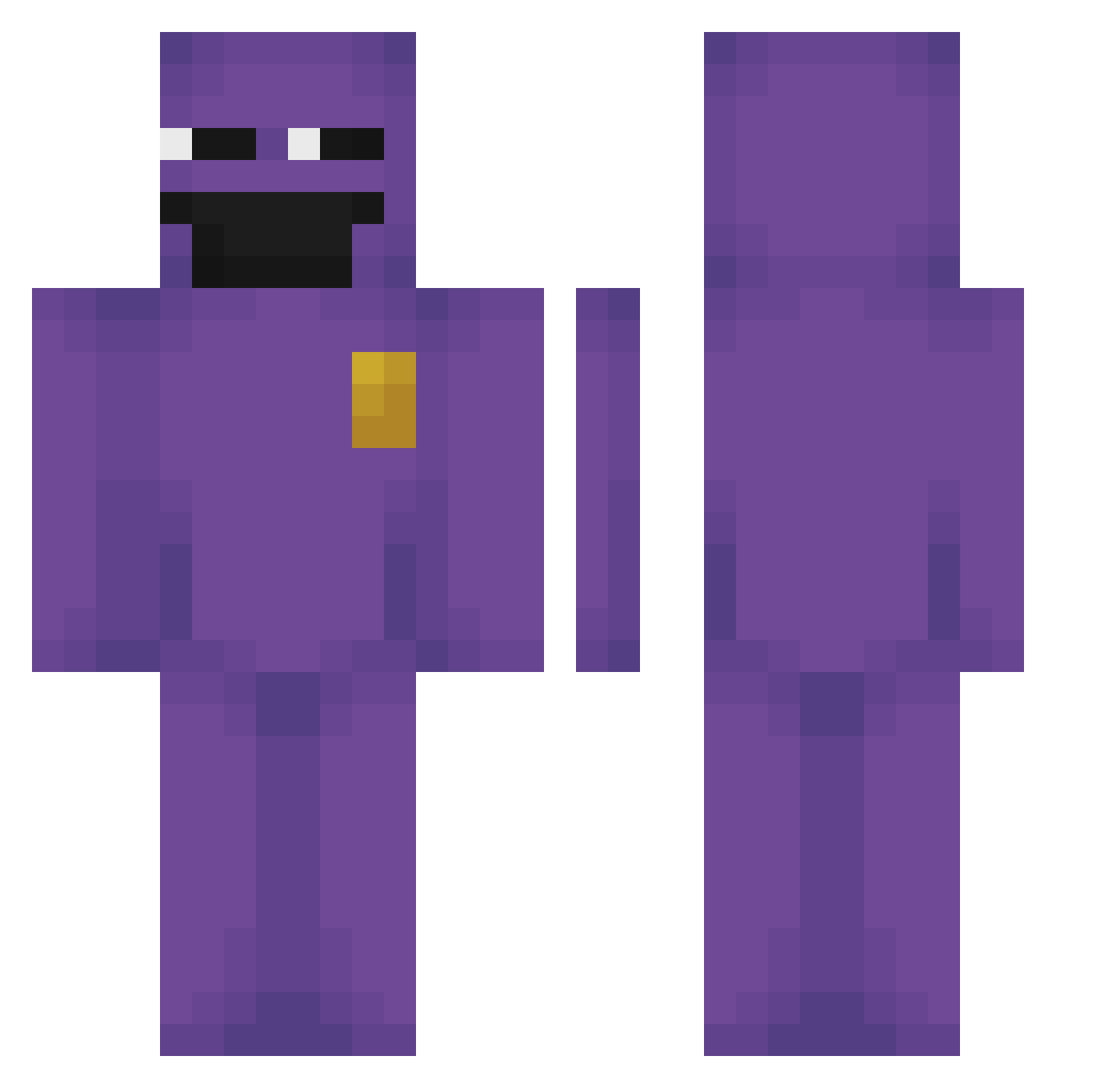 SpyderEatsNQ Minecraft skin, front and back view