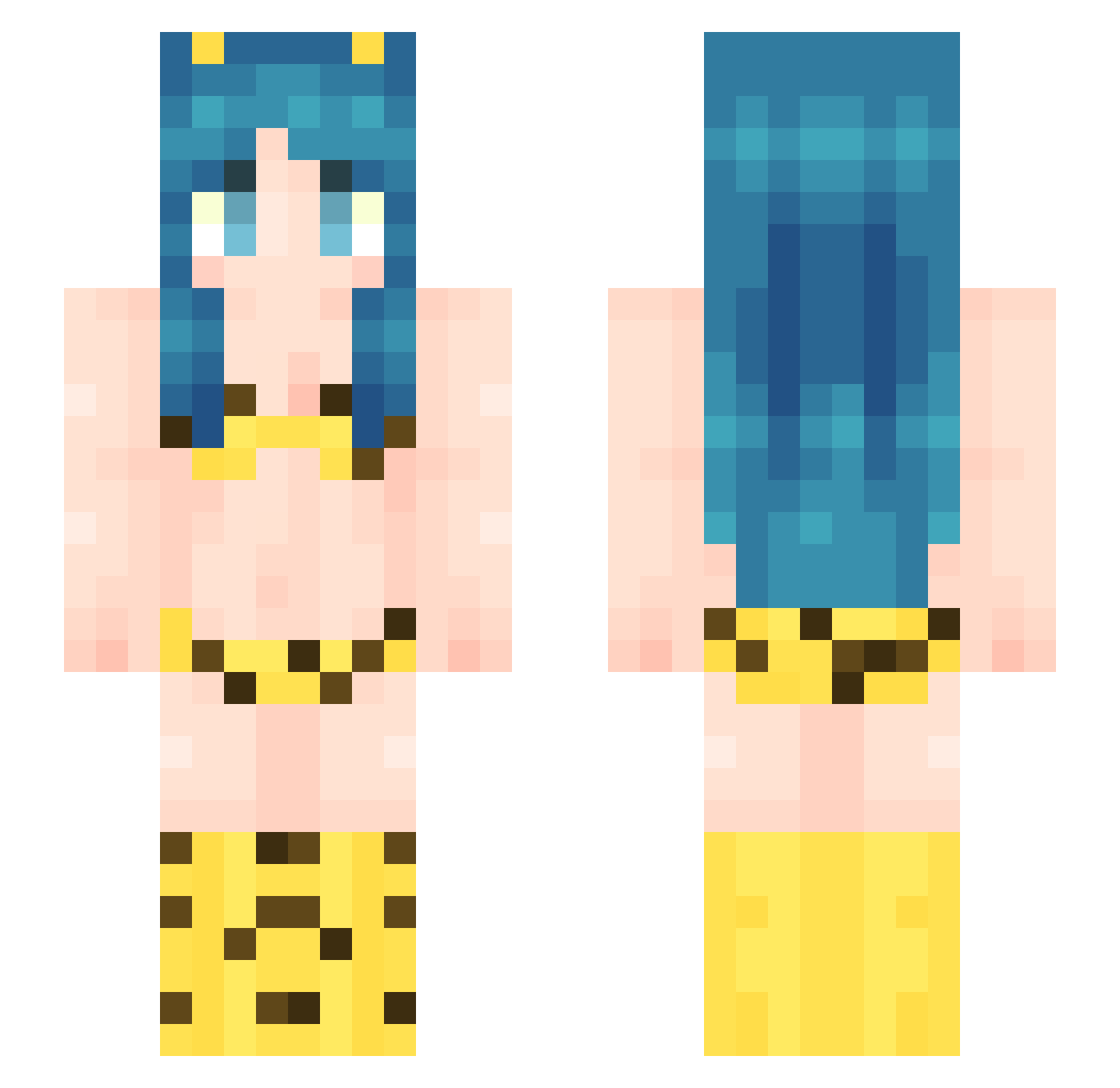HENRIQUE_UV Minecraft skin, front and back view