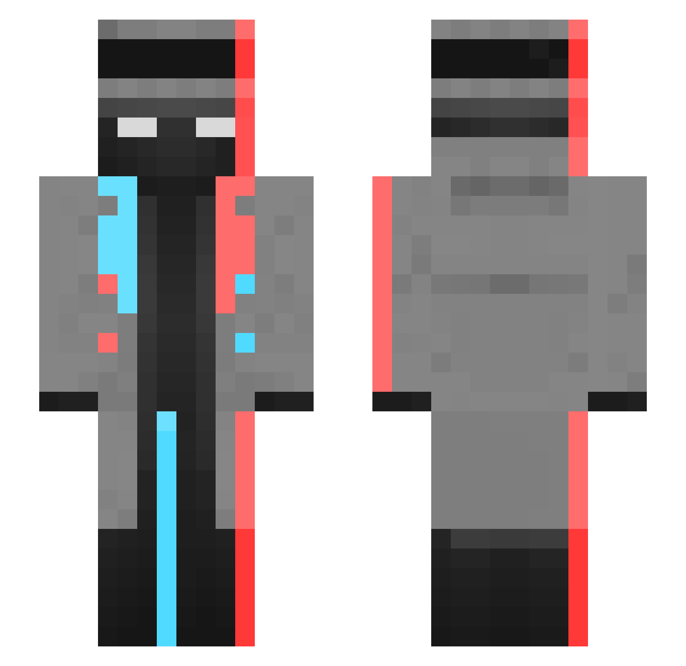 xXshelbelXx Minecraft skin, front and back view