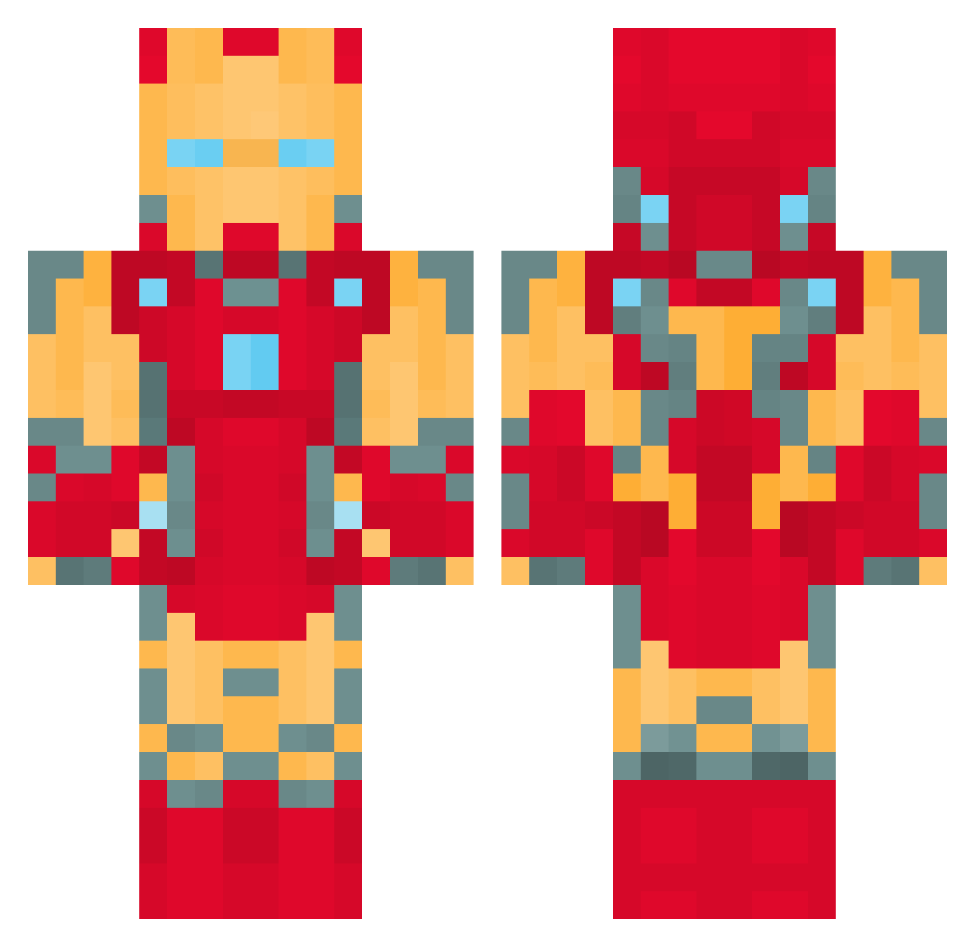 DamjanVelinovski Minecraft skin, front and back view