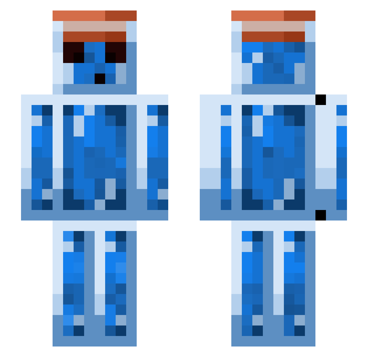poisonpickxe Minecraft skin, front and back view