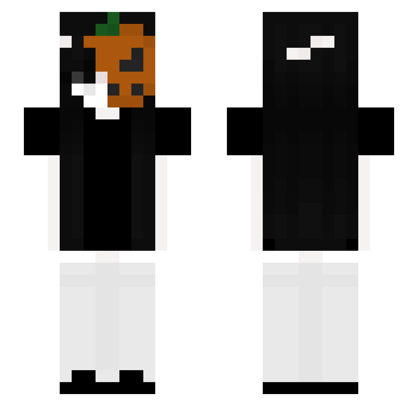 voryk Minecraft skin, front and back view
