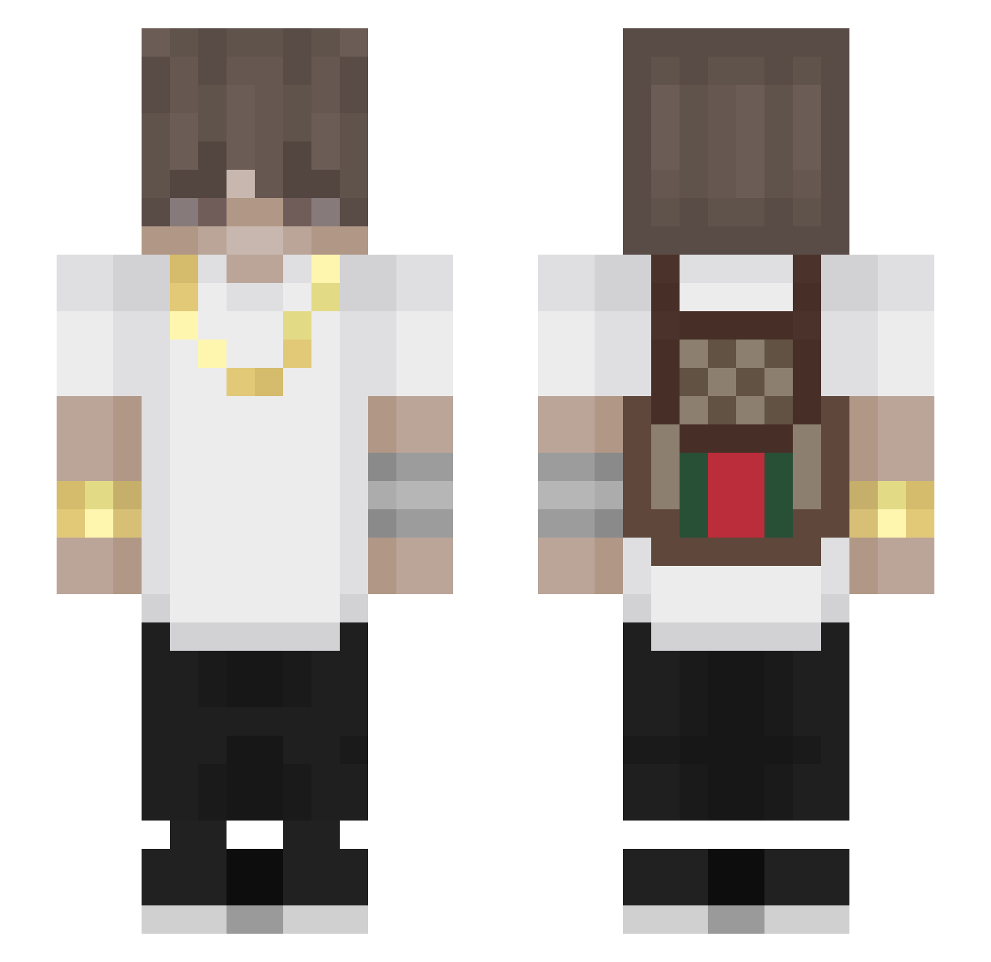Aleyna_14 Minecraft skin, front and back view