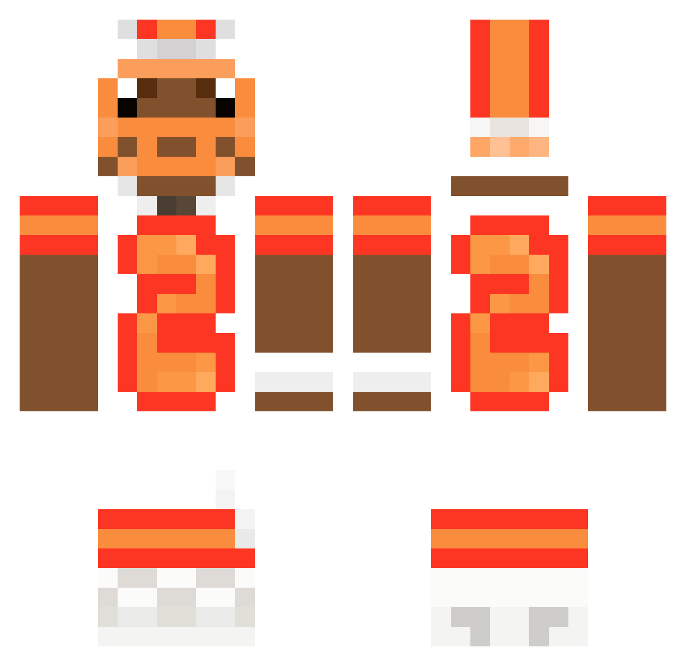 SteppaSplarrt Minecraft skin, front and back view